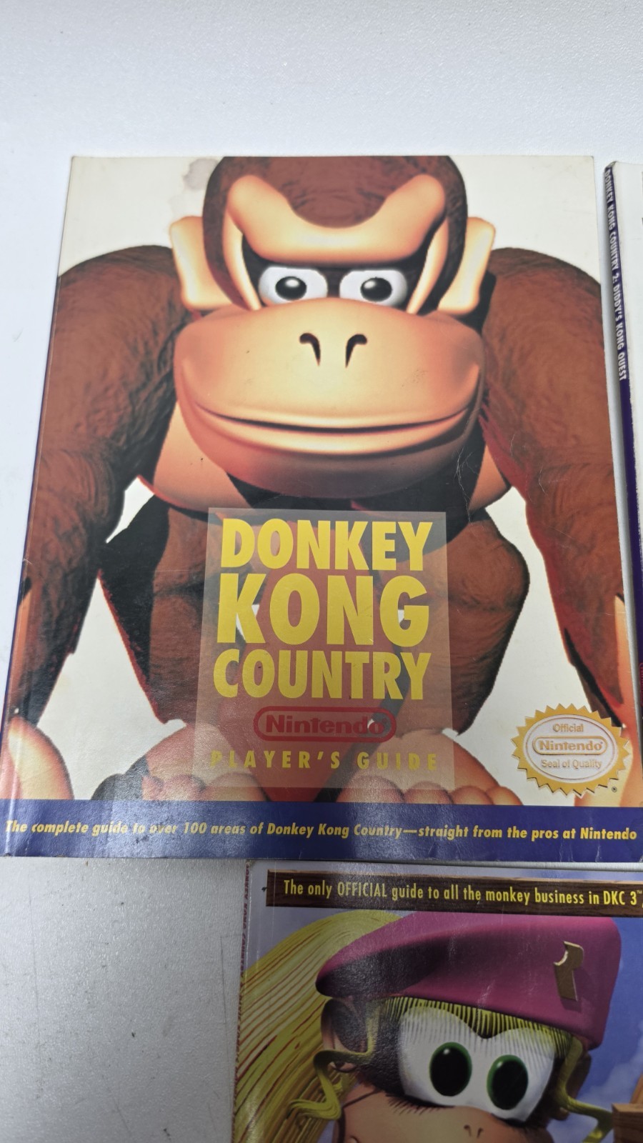 Donkey Kong Country 1 2 3 SNES Trilogy Strategy Guide Bundle Nintendo Power Lot