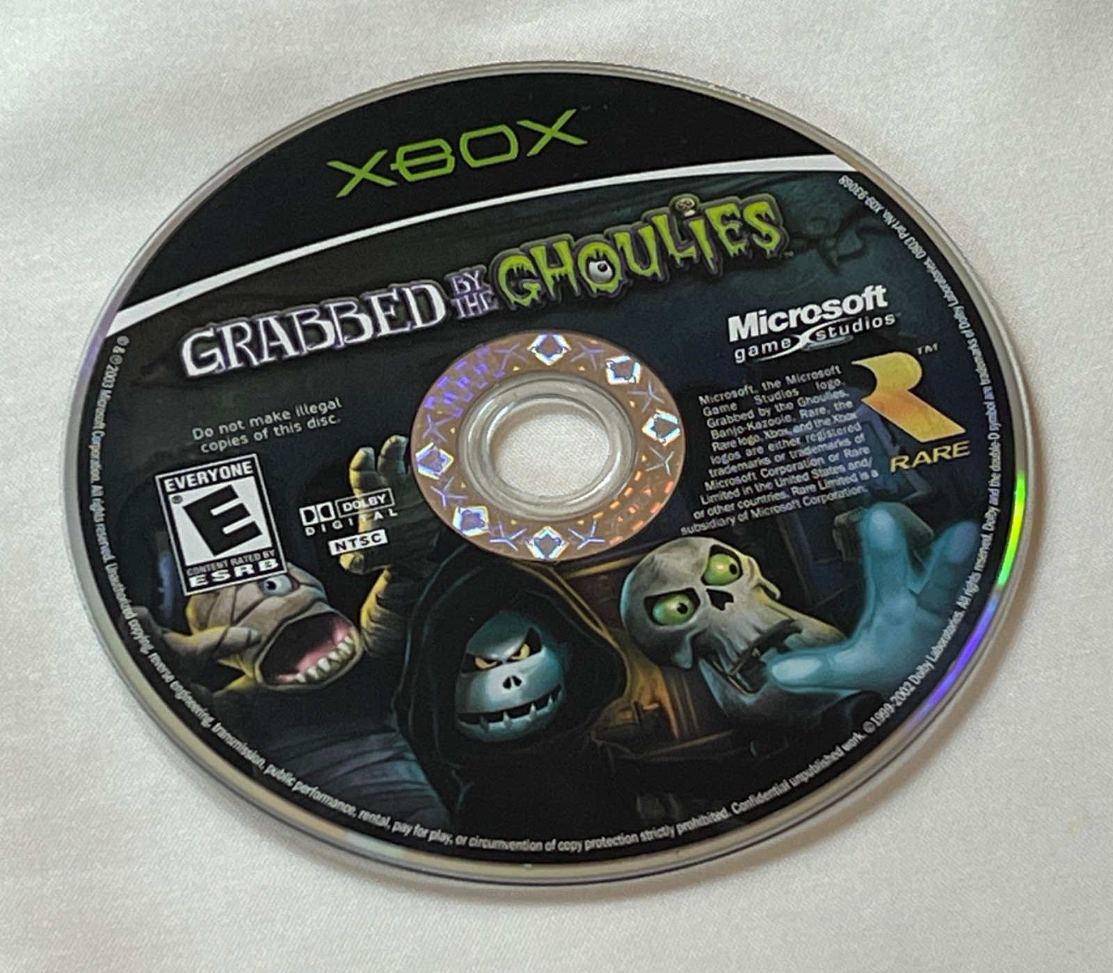 Grabbed by the Ghoulies Xbox Disc Only Original Xbox Rare Game!