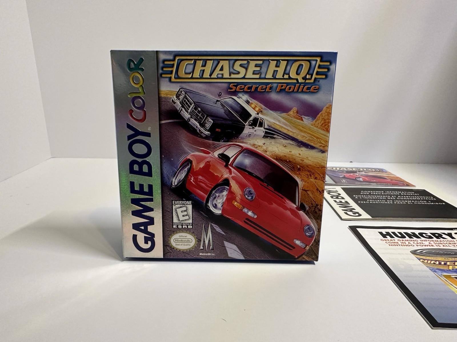 Chase H.Q.: Secret Police (Game Boy Color, 1999) CIB w/ Box & Manual