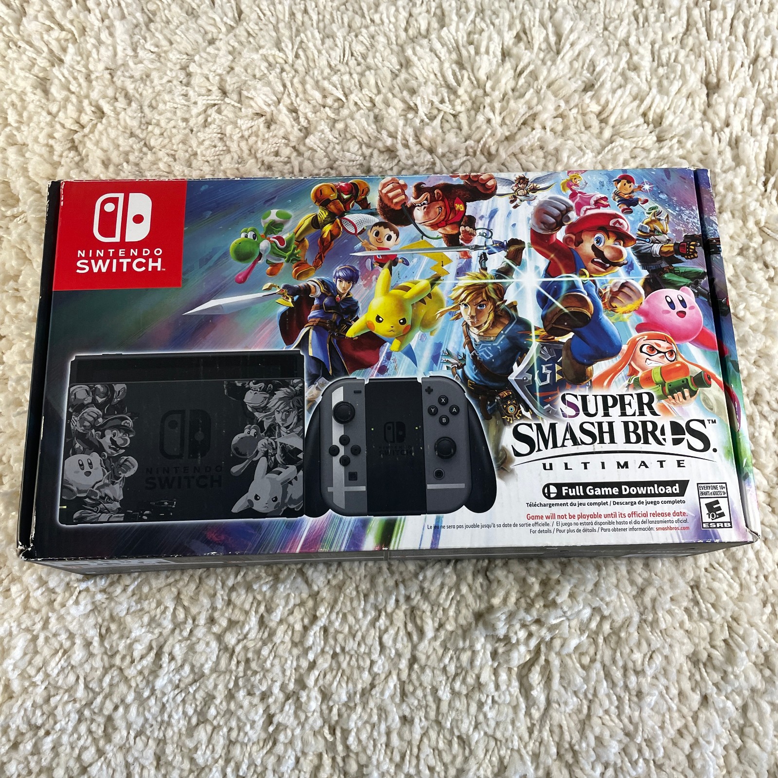 Nintendo Switch 32GB Super Smash Bros Ultimate Edition Console System CIB in Box