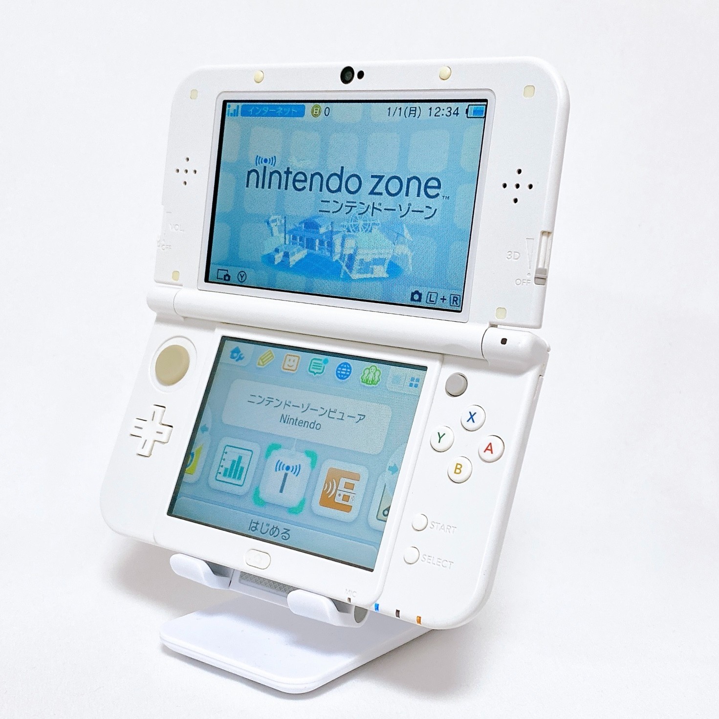 【Dual IPS w/Box】New Nintendo 3DS XL LL Pearl White Console Japan Tested Rank S