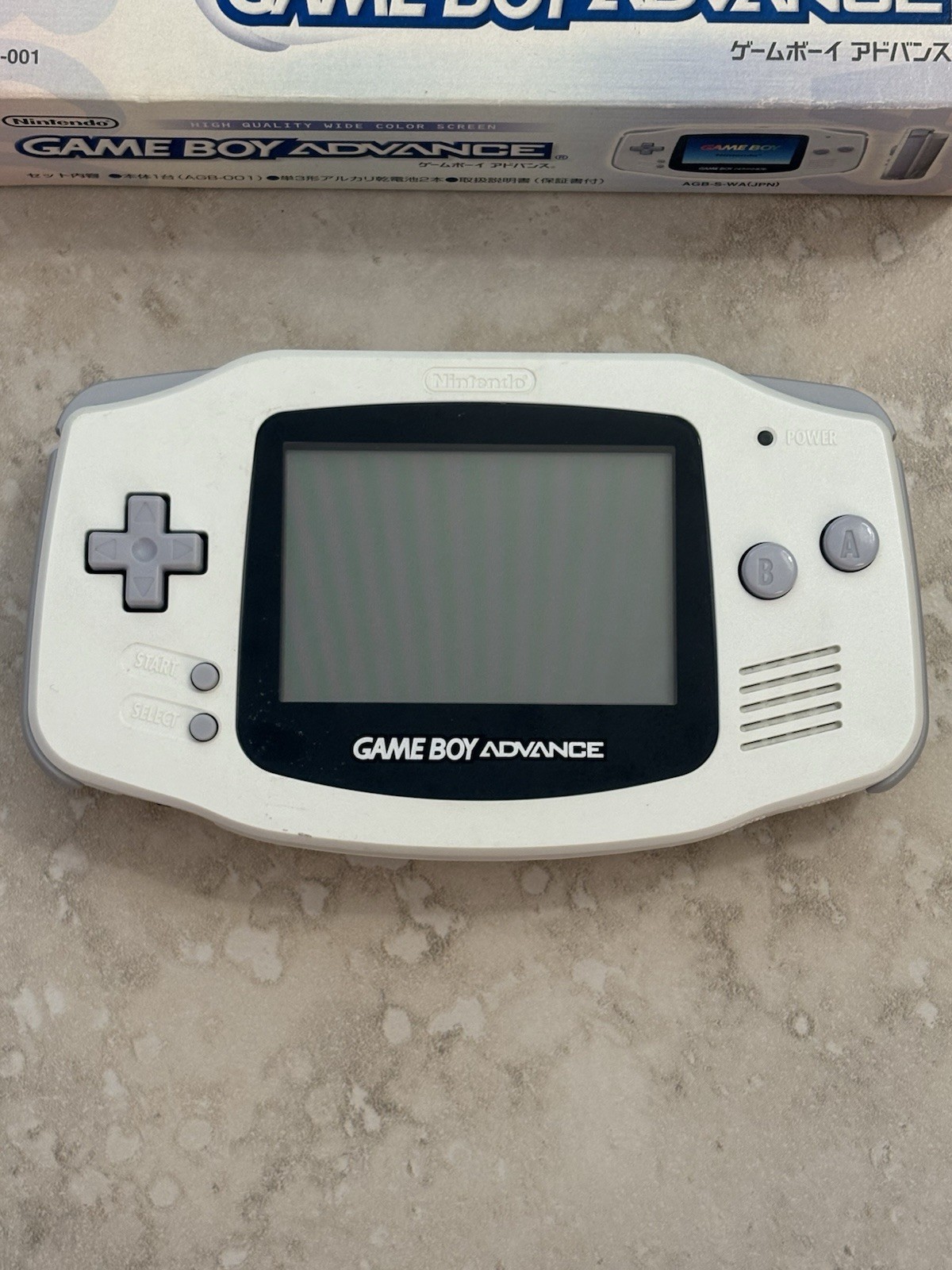 Nintendo Game Boy Advance – CIB – GBA Arctic White – Complete in Box