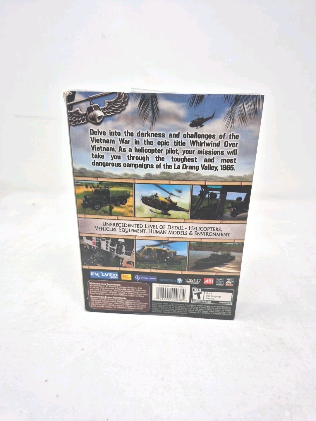 Whirlwind Over Vietnam – Evolved Games – PC 2007 – New Sealed – See Desc