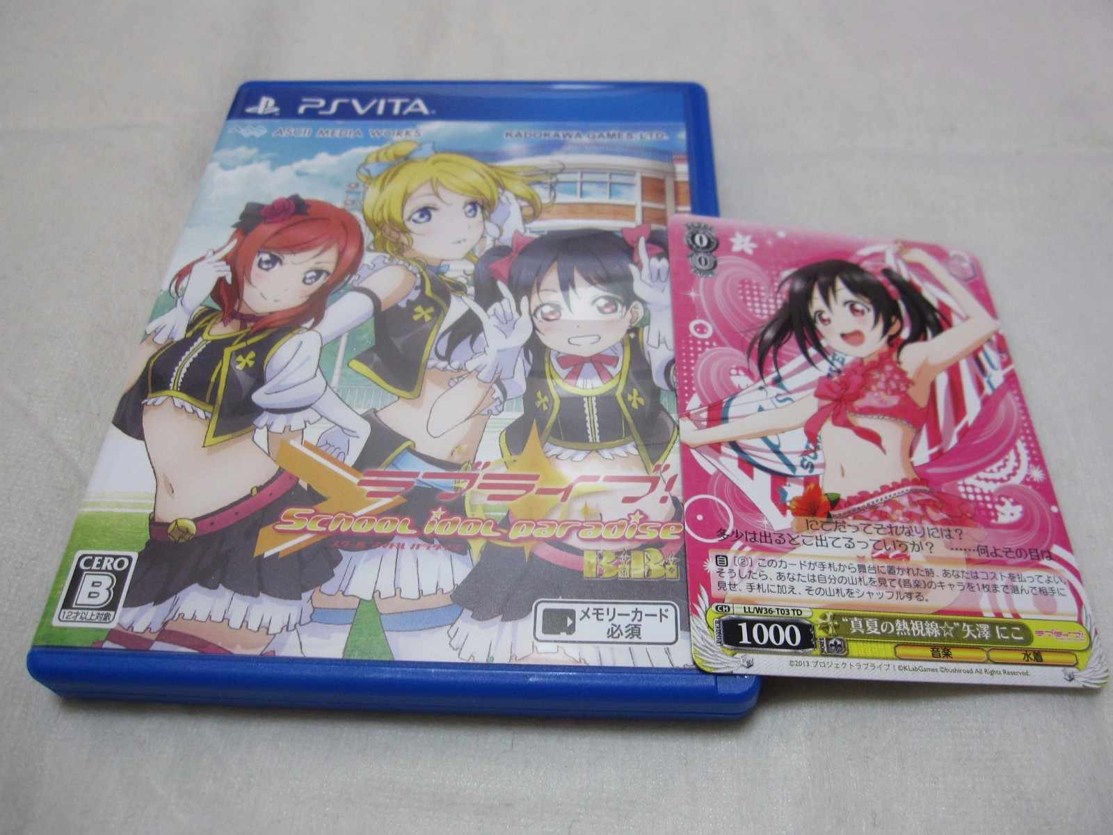 7-14 Days to USA W/Card Vita Love Live School idol Paradise Vol 2 BiBi Japanese