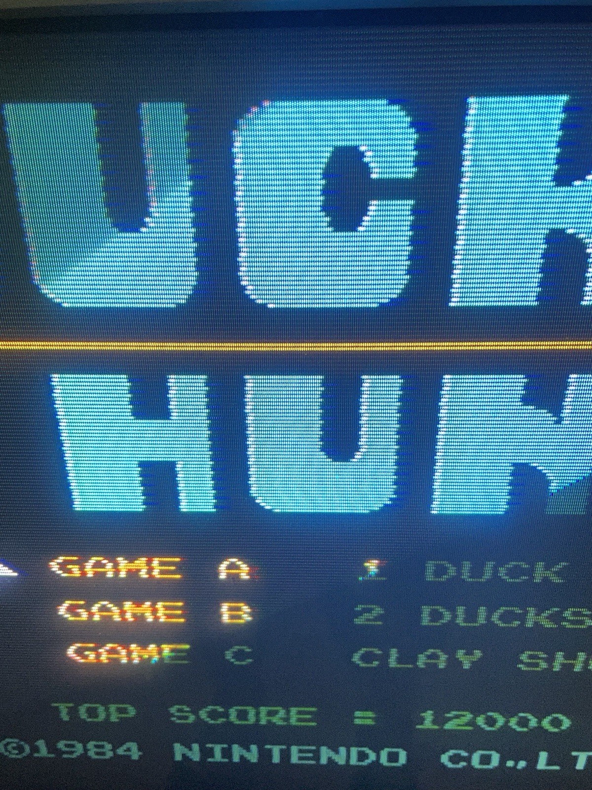 Nintendo NES Game Only Duck Hunt 5 Screw