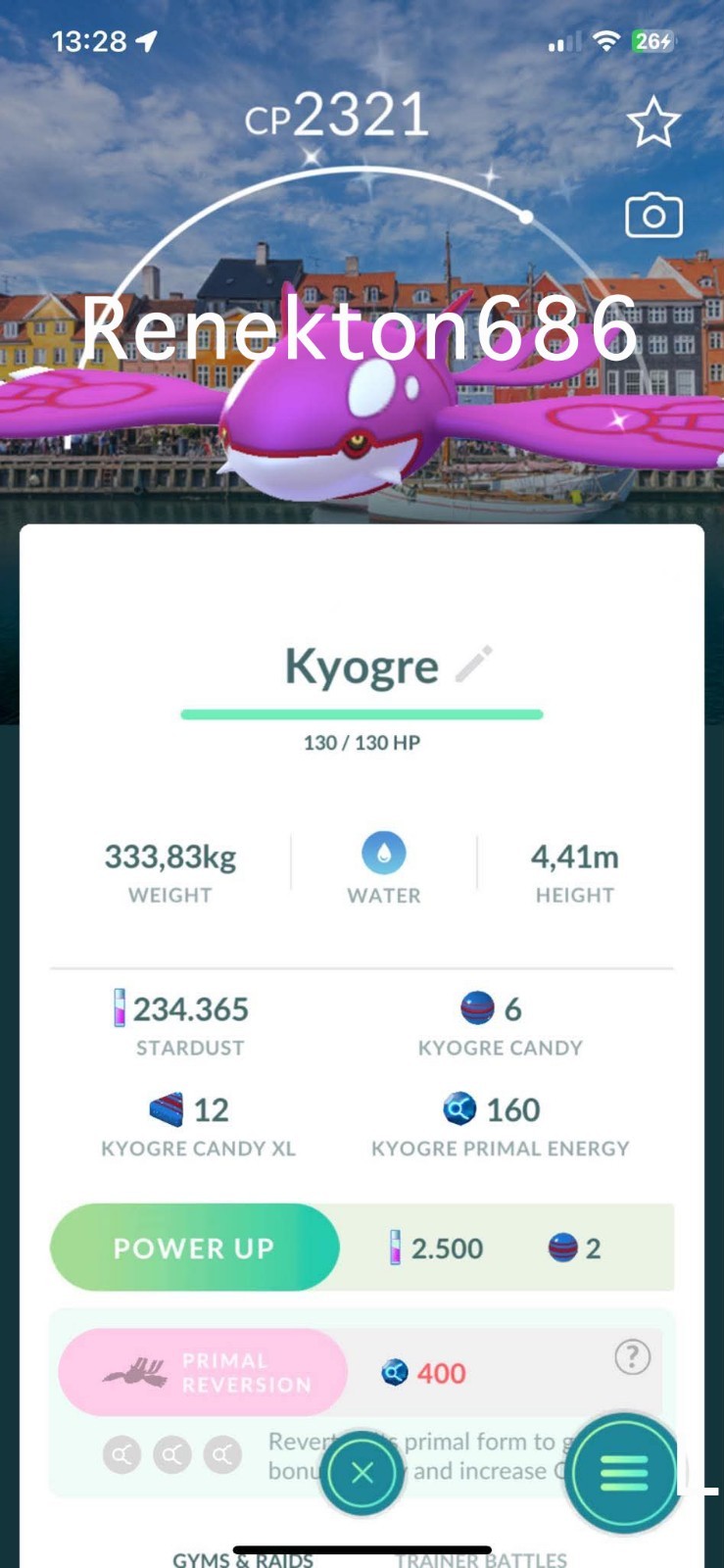 Pokémon Shiny Kyogre Copenhagen background Go Fest 2026 – Trade20kStardust