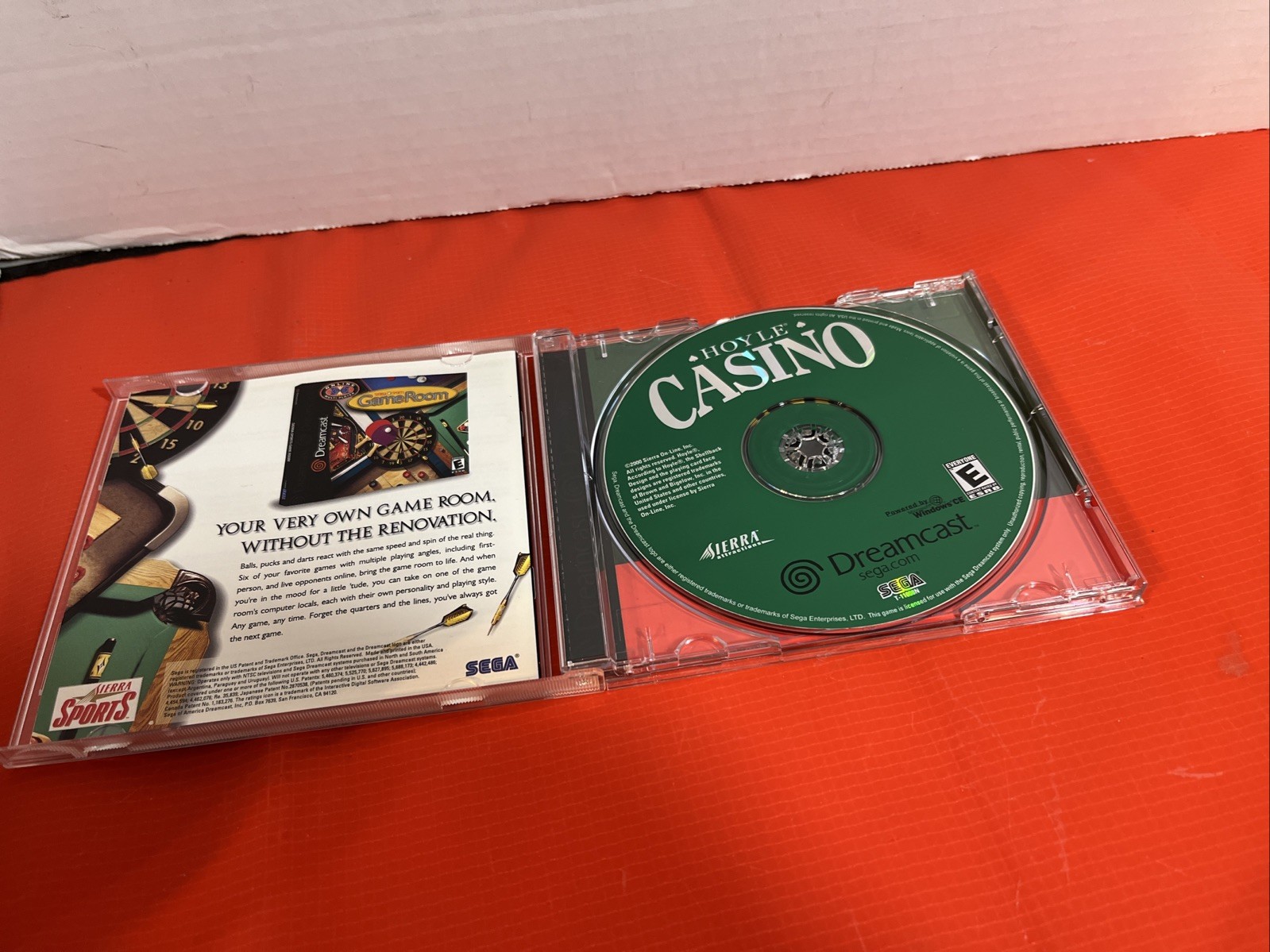 Hoyle Casino (Sega Dreamcast NTSC Us Canada 2000) Good Shape! Loads Well!