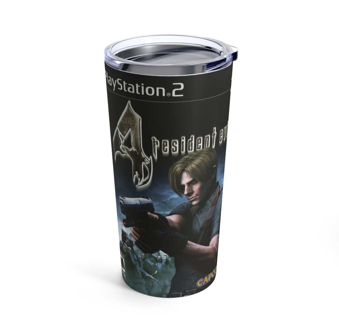 Resident Evil 4 tumbler cup stainless steel 20 oz PlayStation 2