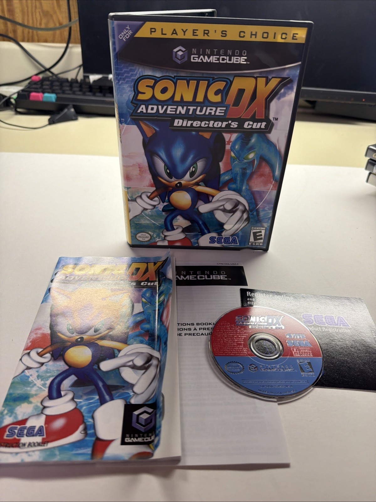 Sonic Adventure DX: Director’s Cut (Nintendo GameCube, 2003) Cib With Reg Card