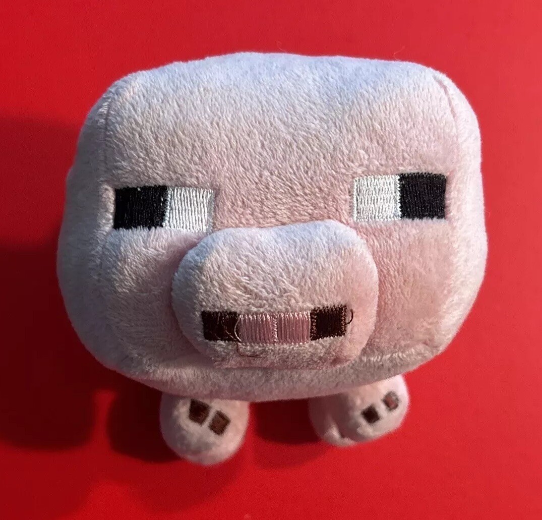 Mojang Minecraft Plush Pink Pig 6” Stuffed Animal Toy 2014