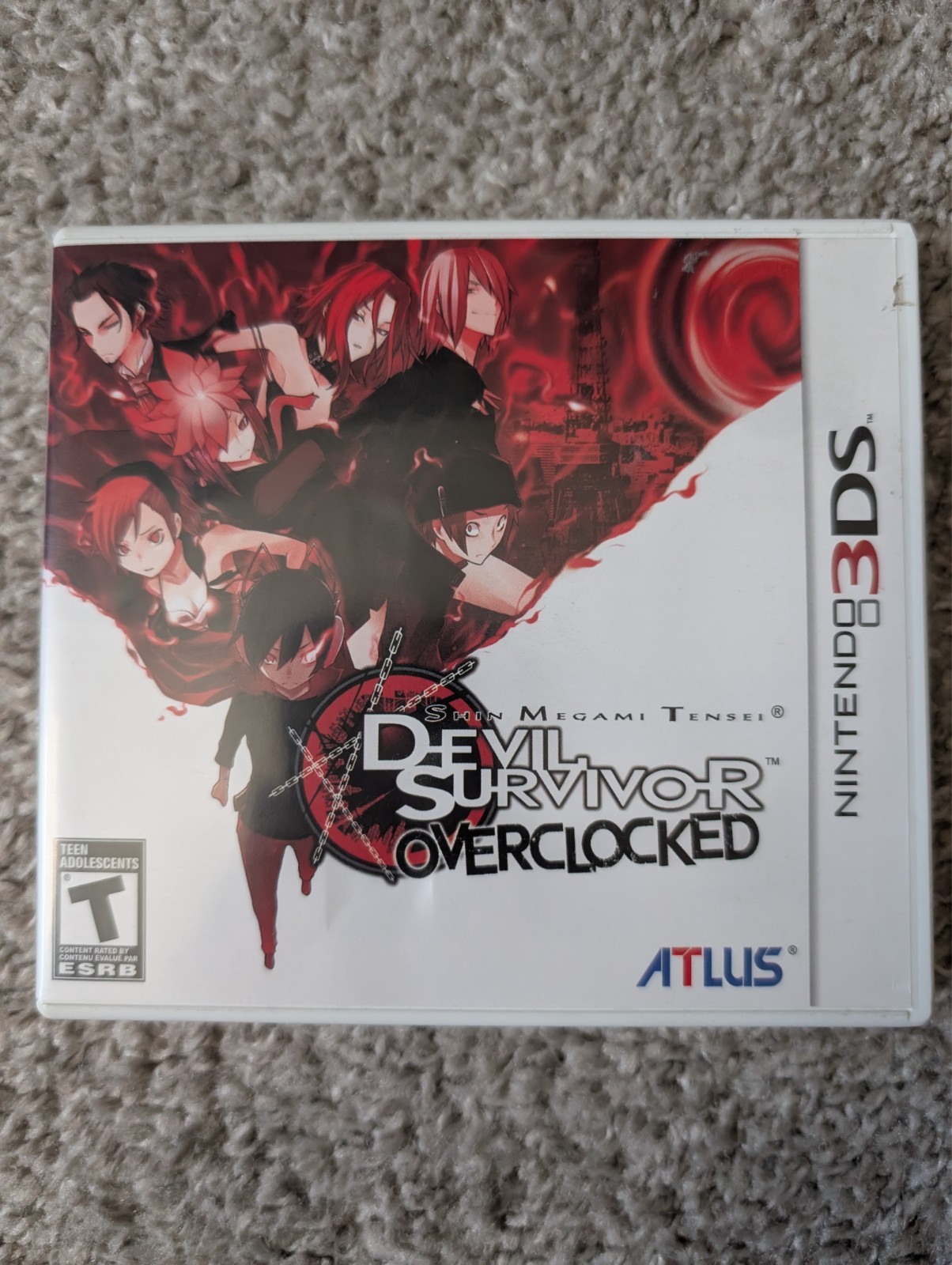 Shin Megami Tensei: Devil Survivor Overclocked (Nintendo 3DS) Cart, case, manual
