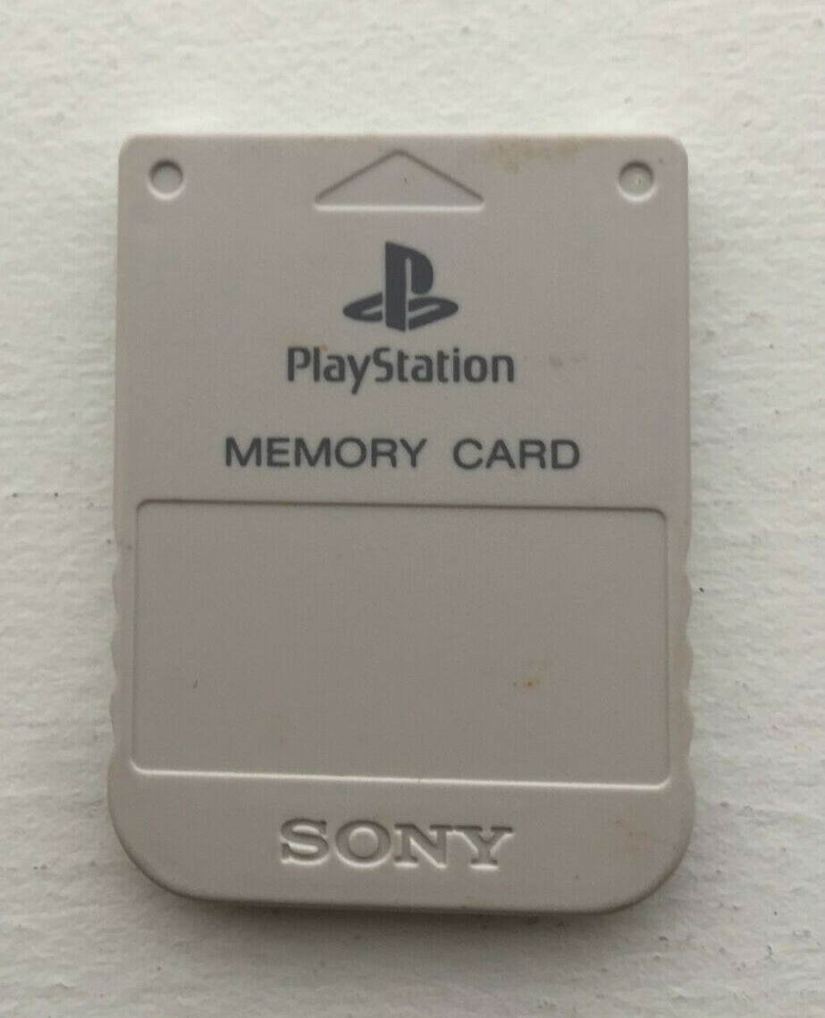 Sony PlayStation OEM Official 1 PS1 PSX Memory Card SCPH-1020 – GRAY – TESTED!