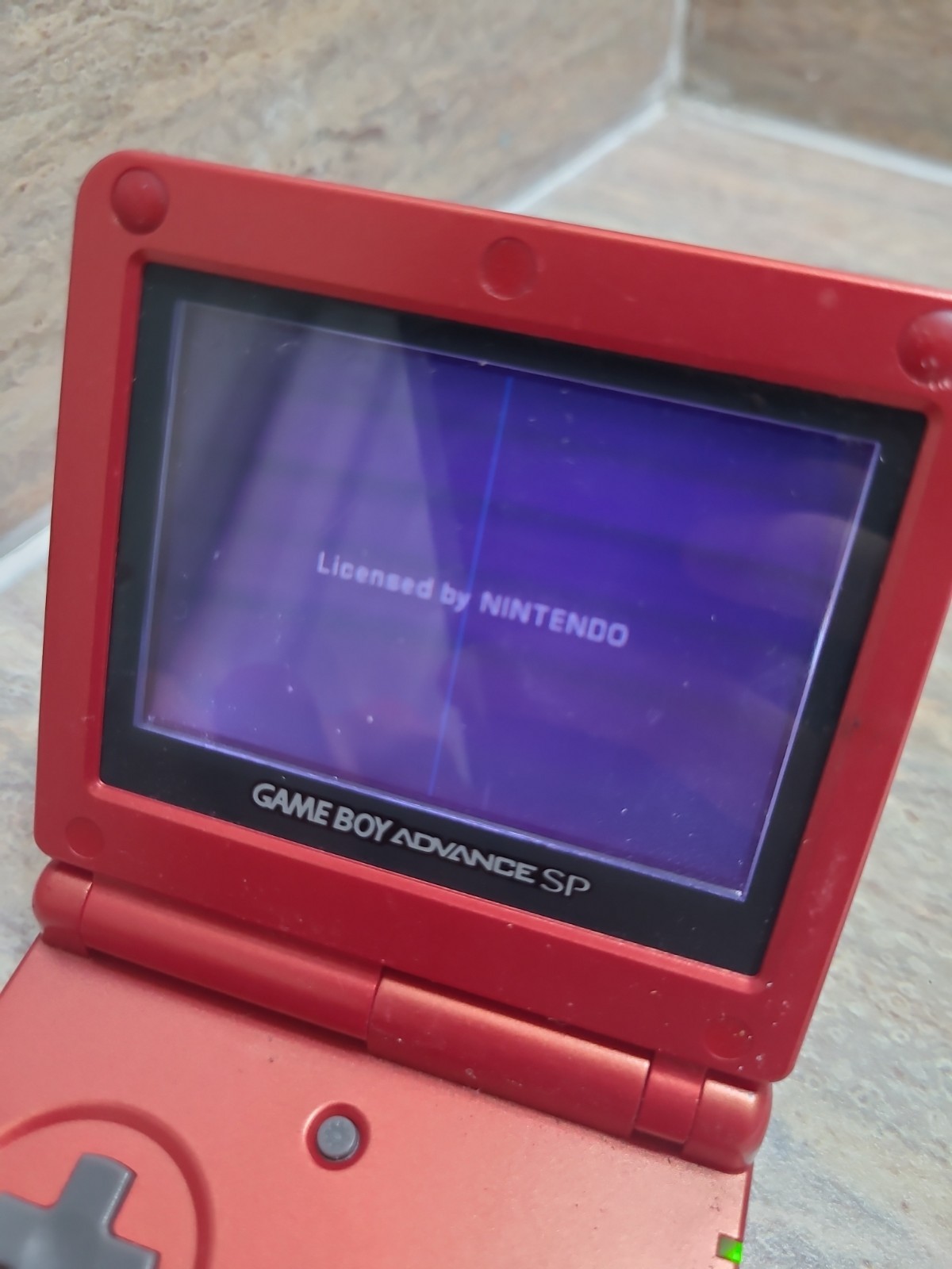 Nintendo Game Boy Advance SP Handheld Red AGS-001 Works Great **READ**