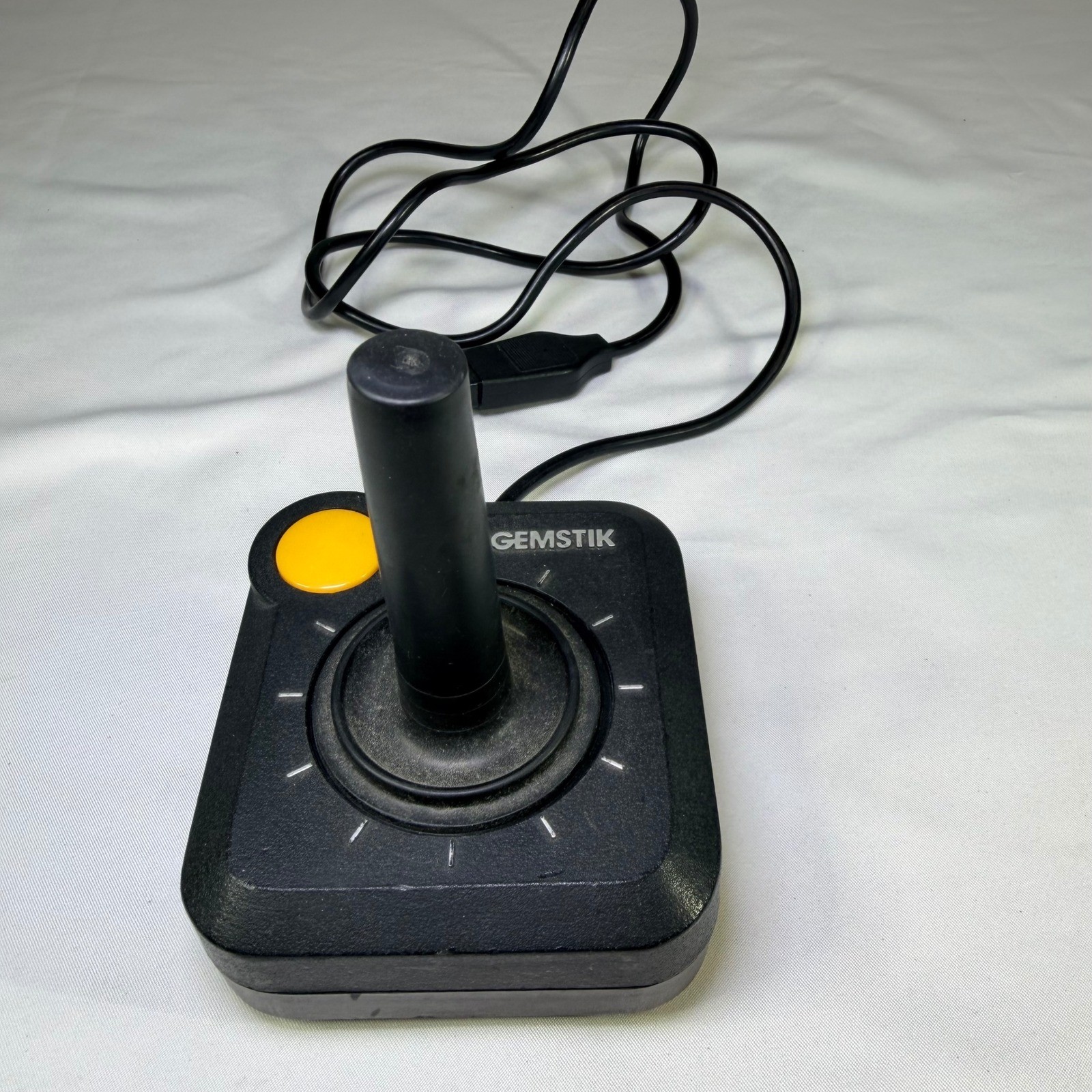Gemstik Vintage Joystick Controller for Atari 2600 Commodore 64 Black Yellow