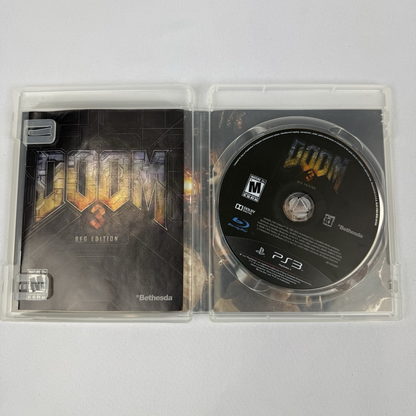 Doom 3 BFG Edition + Bioshock Infinite PS3 Games Lot Sony PlayStation CIB Tested