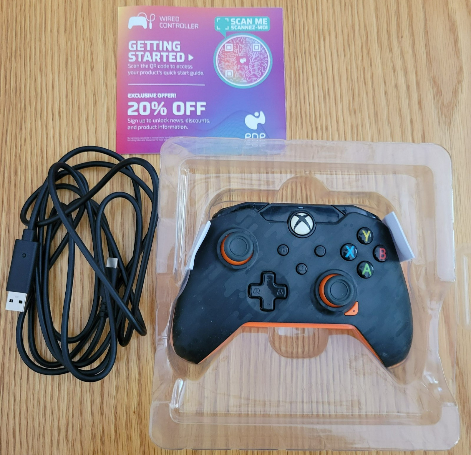 New Neon Atomic Carbon Wired Controller for XBOX Series X-S ONE PDP App Enabled