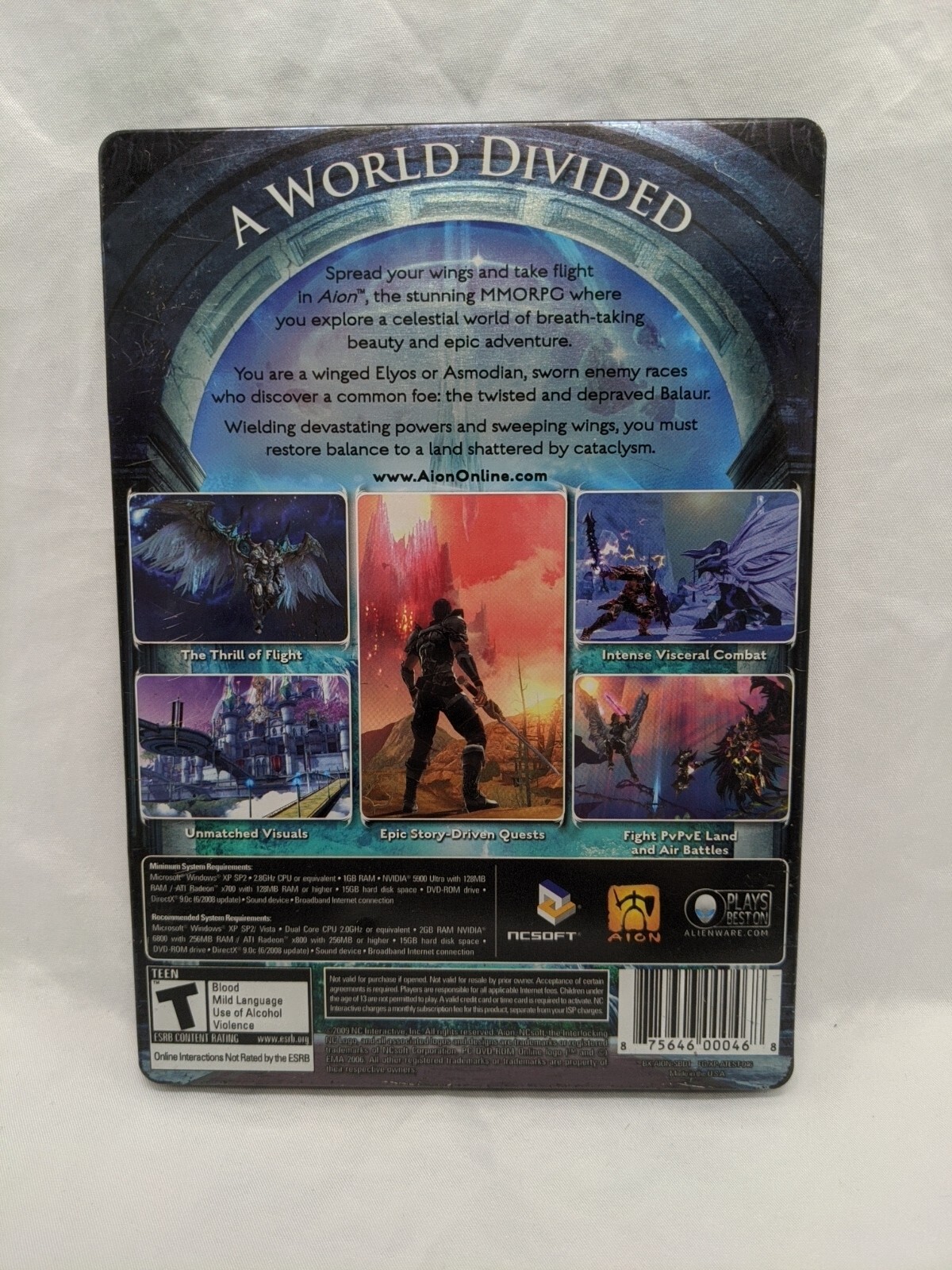 Aion PC Video Game Collector’s Edition Hard Case