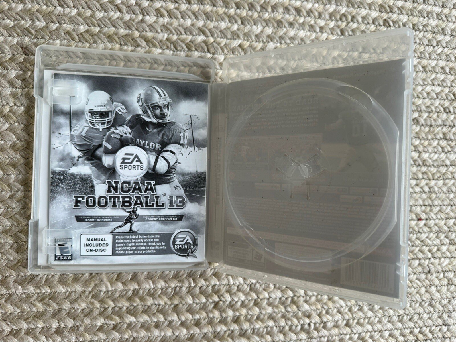 Case and Manual Only NO GAME NCAA Football 13 PS3 Playstation 3 Authentic