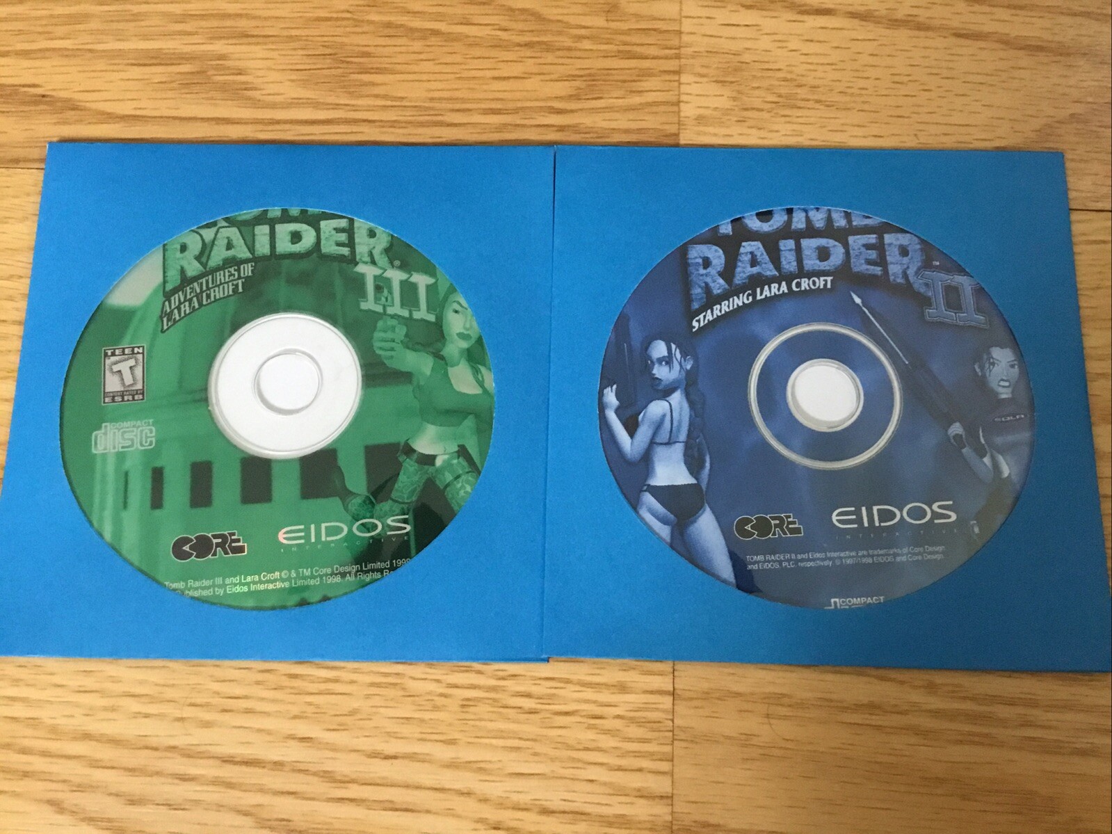 Tomb Raider Video Game Lot of 2 Tomb Raider II Tomb Raider III PC Windows 1998
