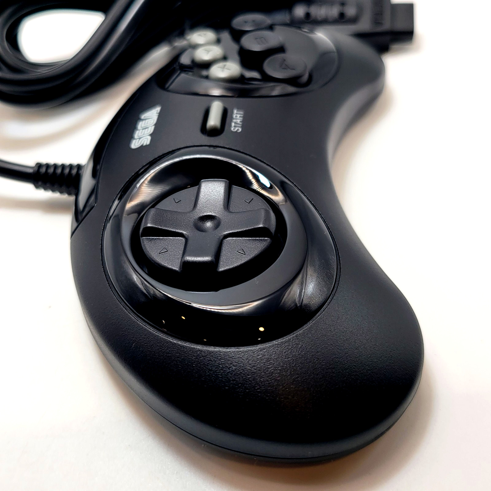 Retro-Bit Official Sega Genesis Controller 6-Button Arcade Pad – Black