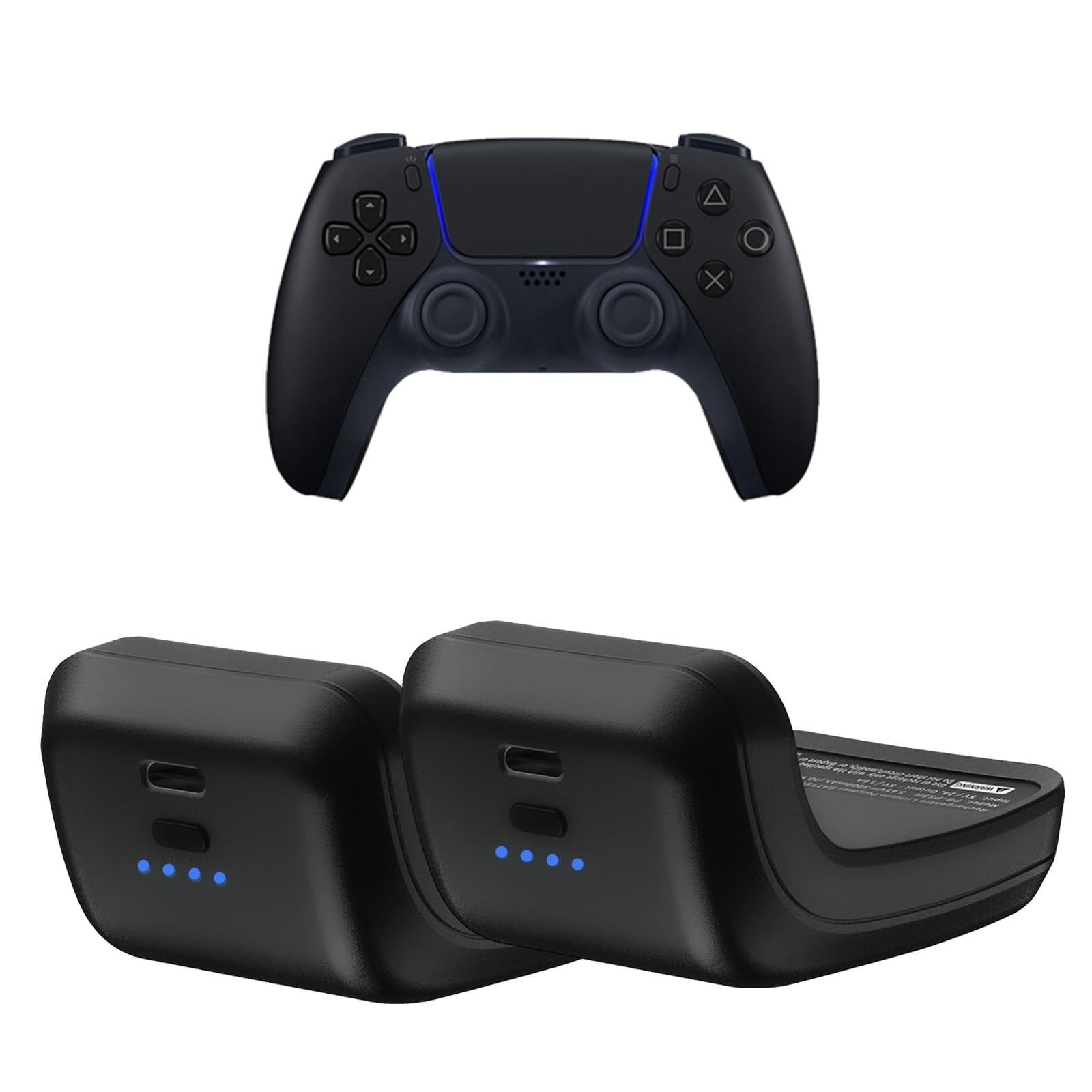 3000mAh PS5 Controller Battery Pack – DualSense Replacement Battery Extender + U