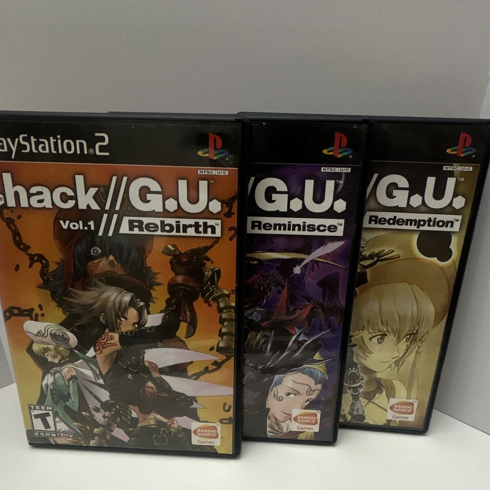 BANDAI NAMCO .hack G.U. Vol. 1 – 3 PS2 (2006) CIB 3 Volume Lot Dot Hack G.U.