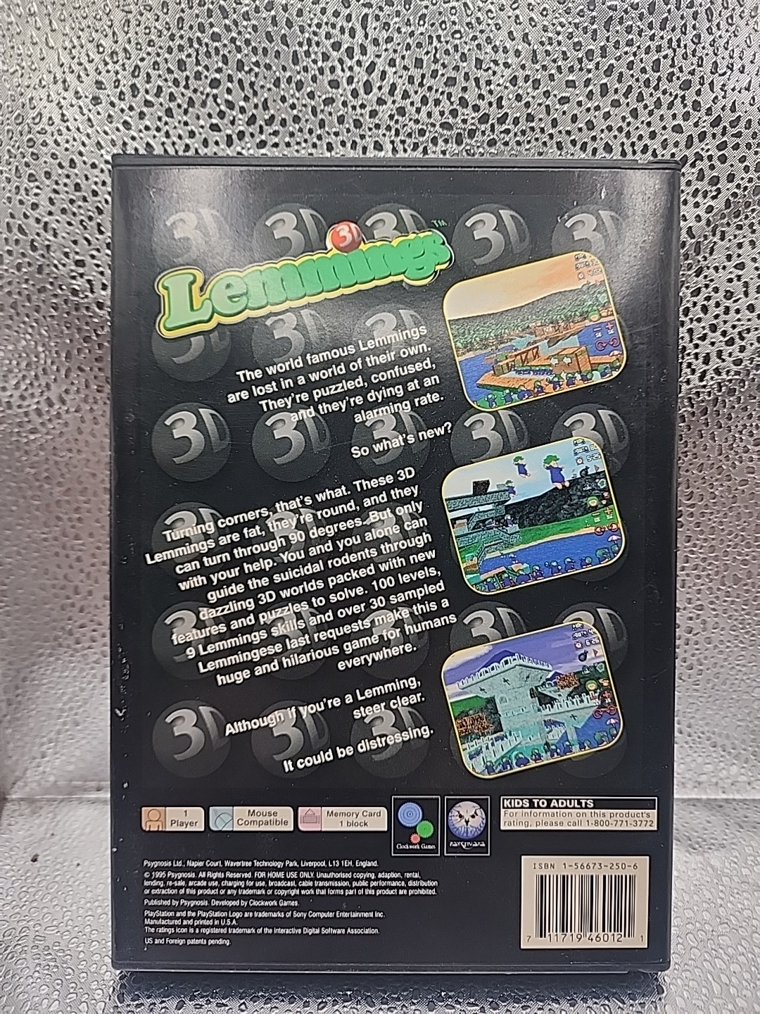 Lemmings 3D (Sony PlayStation 1, 1995)