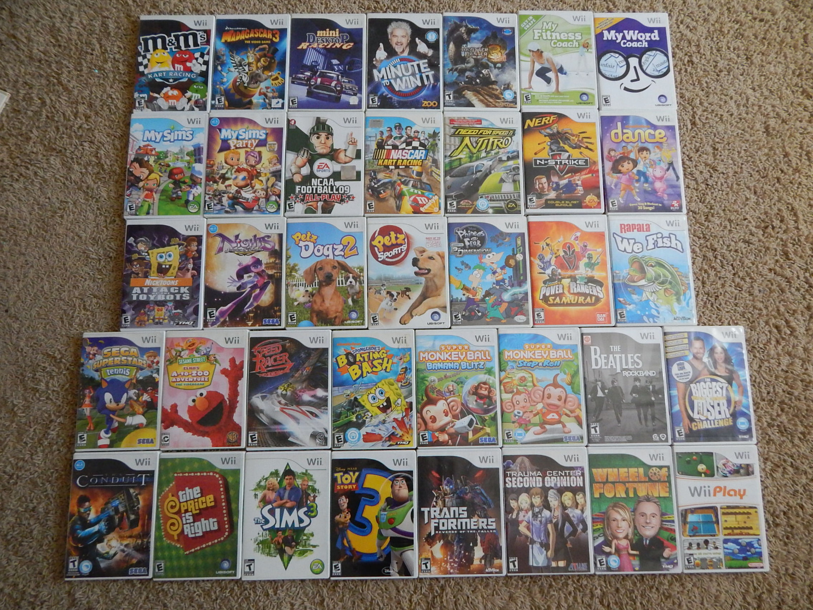 Nintendo Wii Games! You Choose from Huge List! $7.95 Each! Buy 3 Get 4th 50% Off