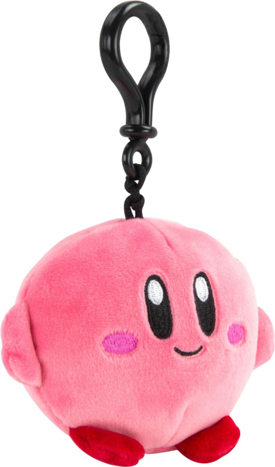 TOMY – Club Mocchi – Smilley Kirby Book Bag Backpack Clip-On Plush NWT