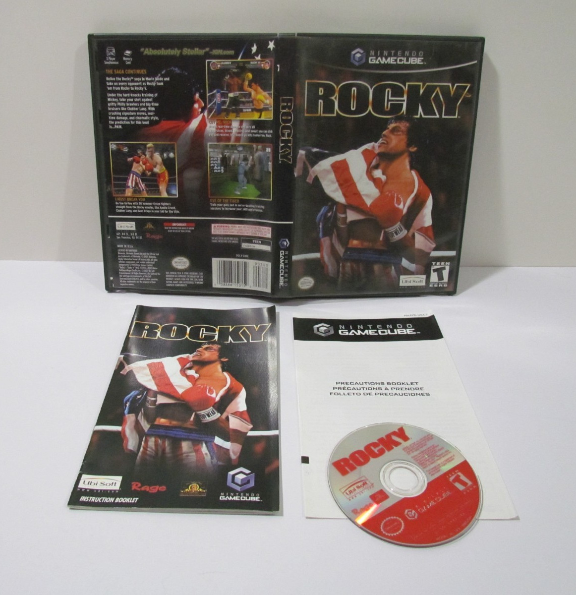 Nintendo GameCube ROCKY Boxing Video Game Complete with Manual, Clean Disc – CIB