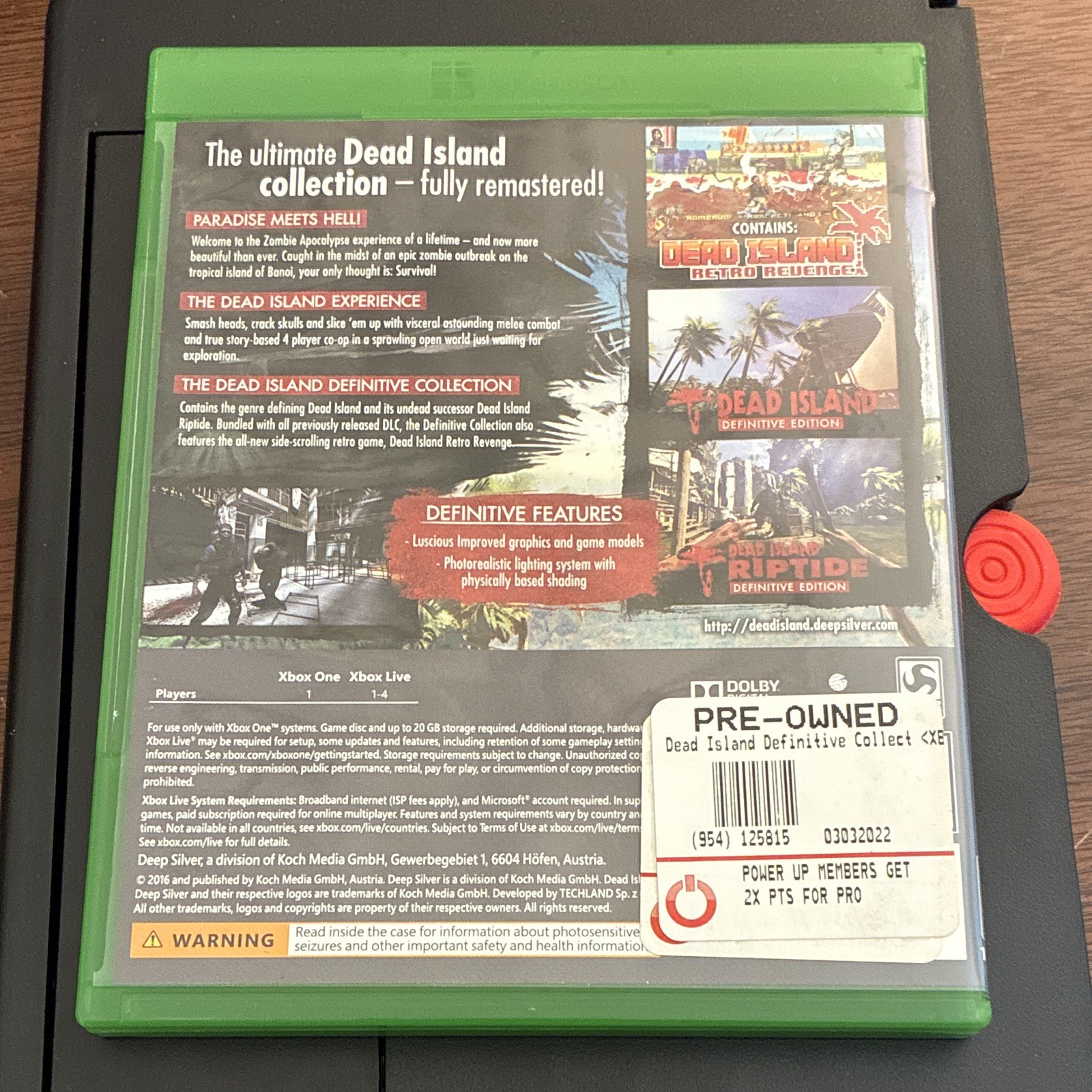 Deep Silver Dead Island Definitive Collection Xbox One M Mature 2016 Multiplayer