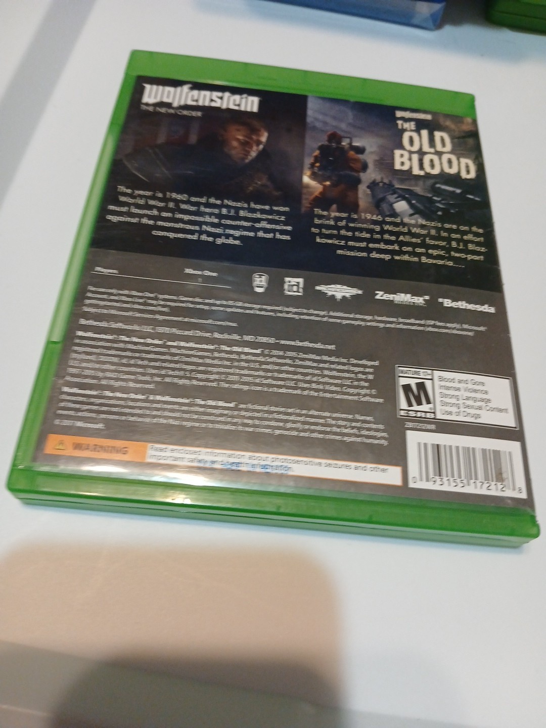 Wolfenstein The New Order + The Old Blood Xbox One Tested And Working
