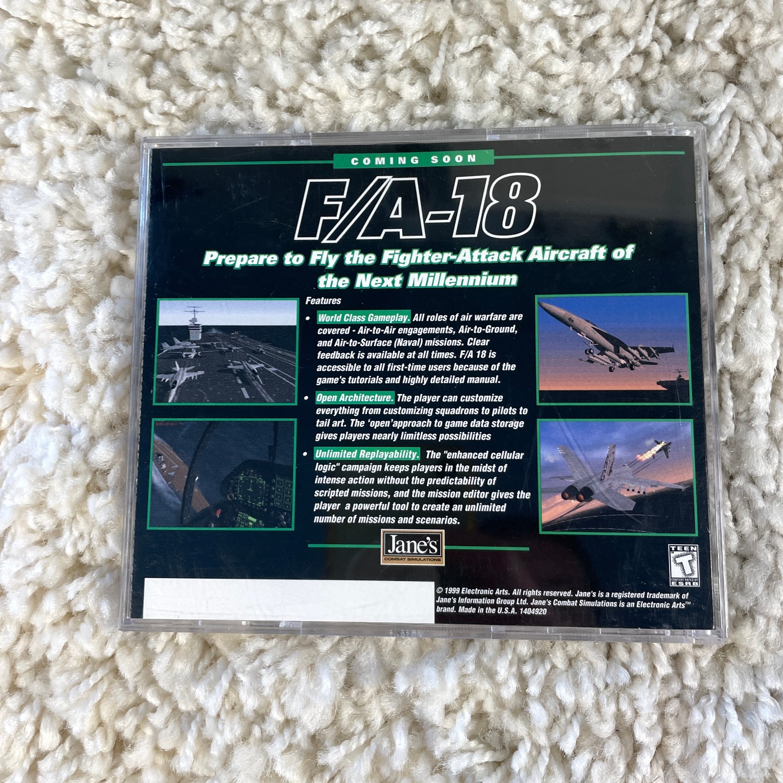 Jane’s USAF: United States Air Force (PC, 1999) Flight Simulation + Microsoft 98