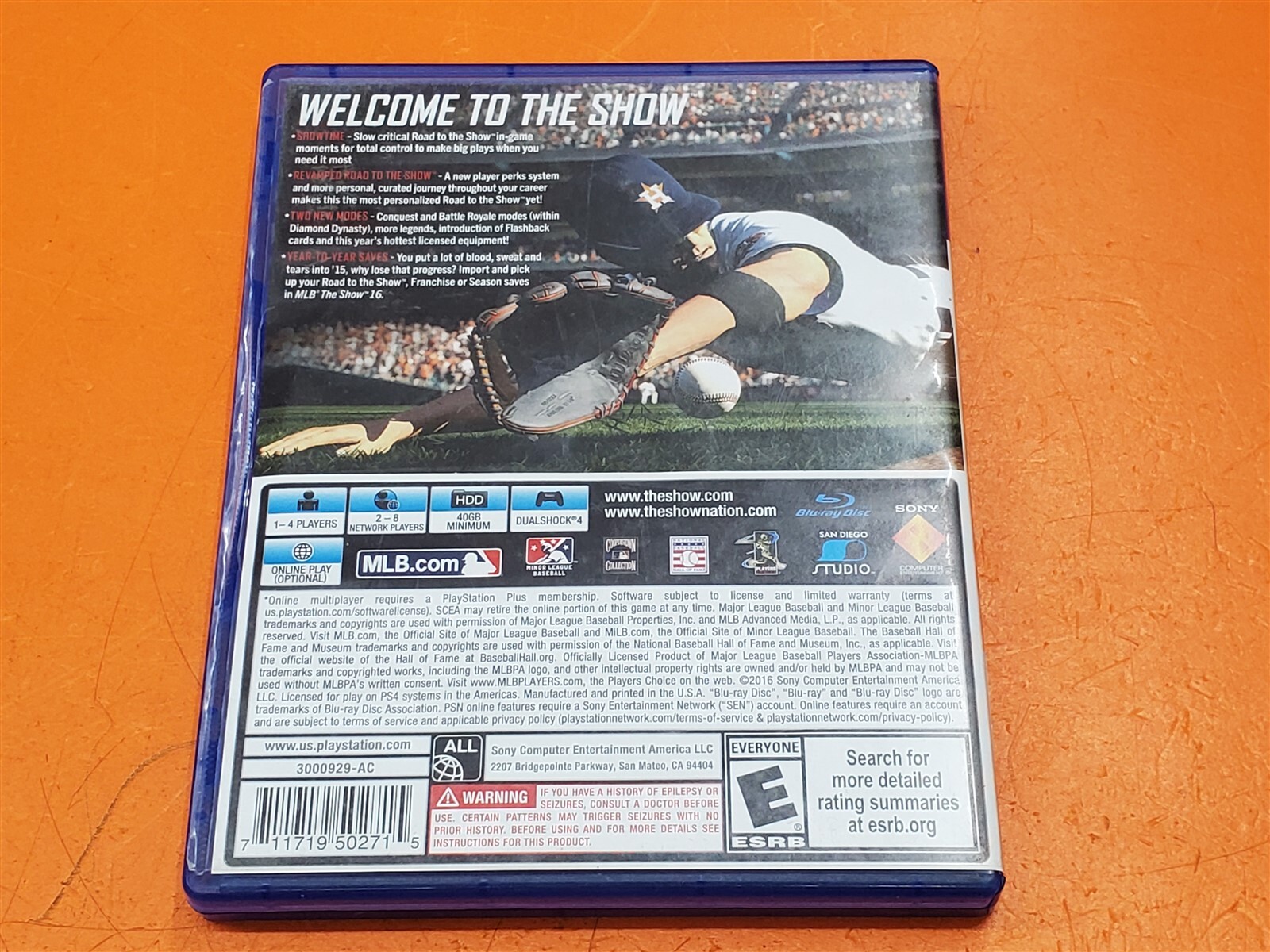 ⭐️⭐️⭐️⭐️⭐️ Video Game PS4 The Show 16 + Case