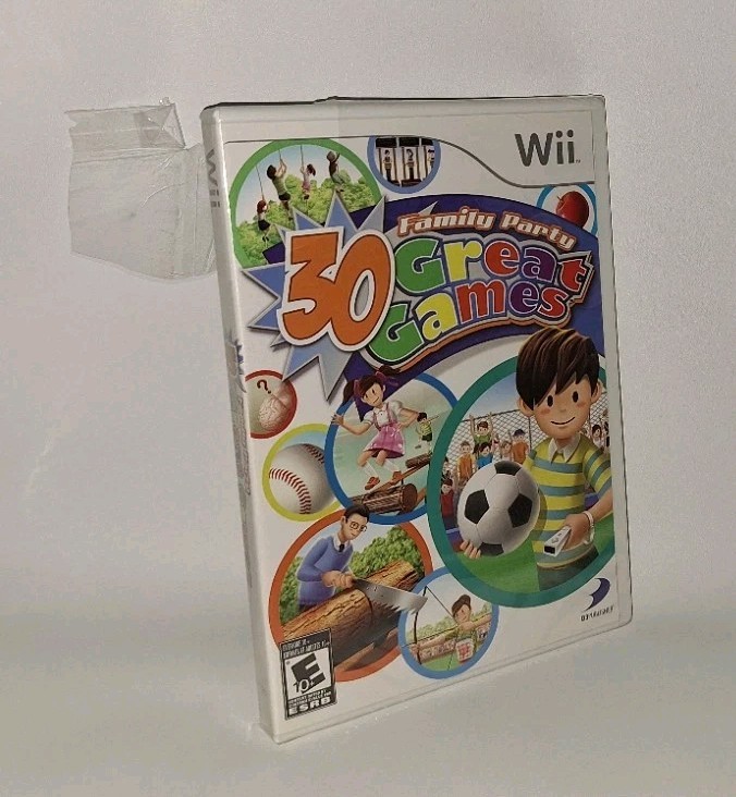 Family Party 30 Great Games Nintendo Wii 2008 Tamsoft/D3 PUBLISHER NEW W/TEAR