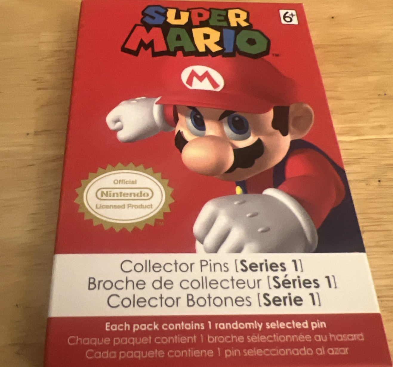 NEW! Nintendo Super Mario Collector Pins Series 1 Pack of 12 Including Display