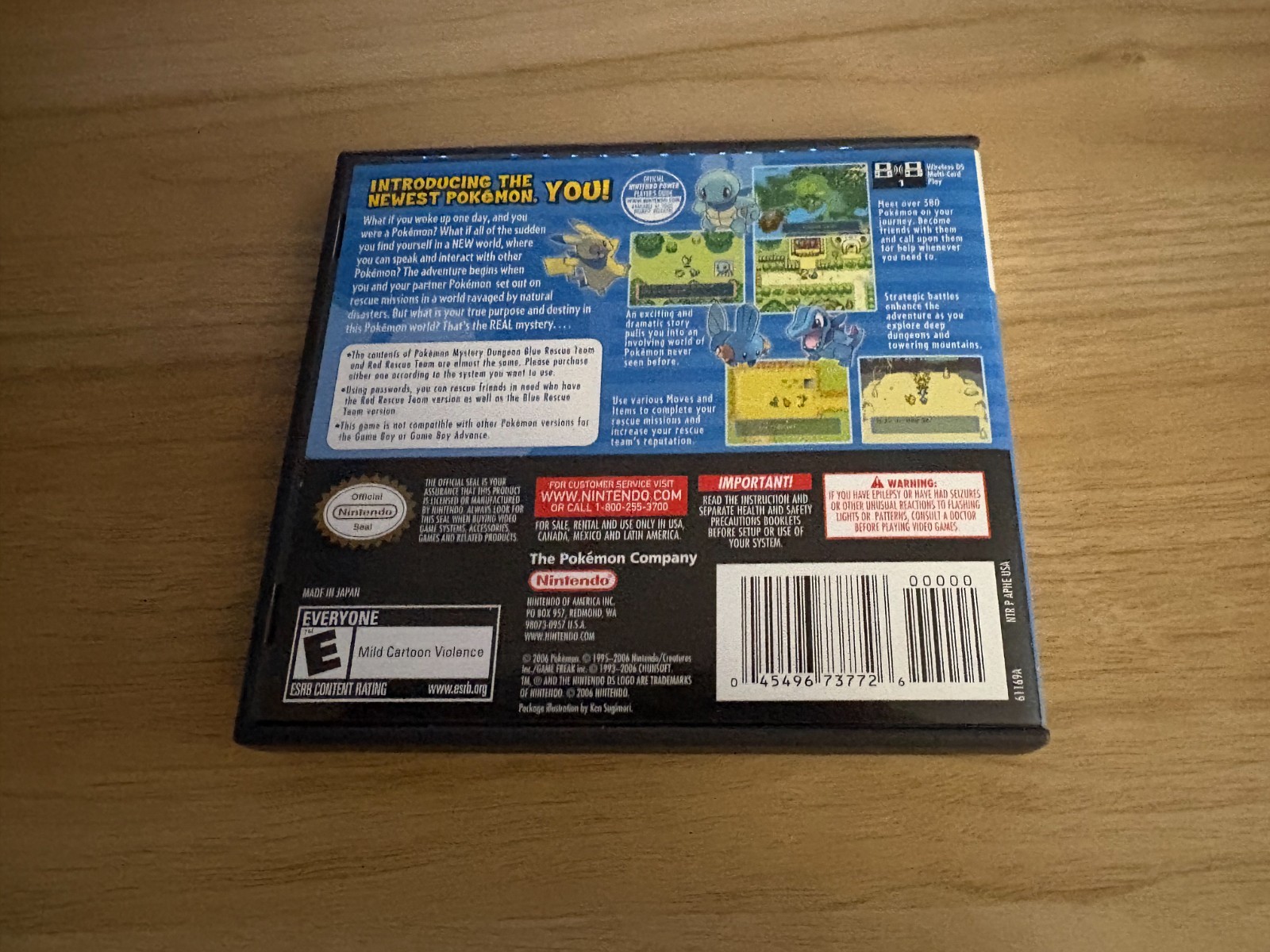 DS – CASE/MANUAL ONLY – Pokemon Mystery Dungeon: Blue Rescue Team