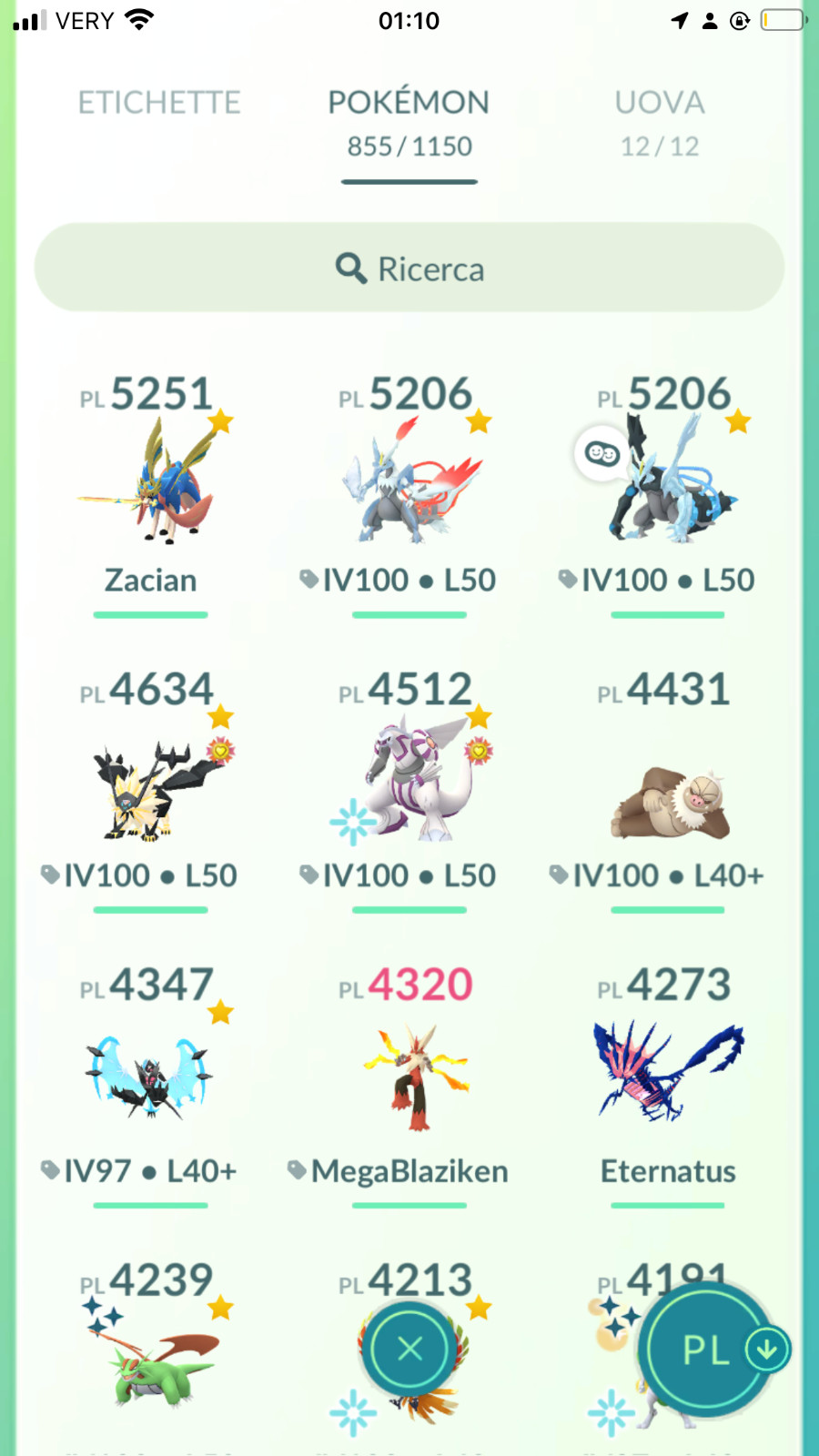 Account level 70/high cp pokemon and rare/99 raid pass/also mega rayquaza