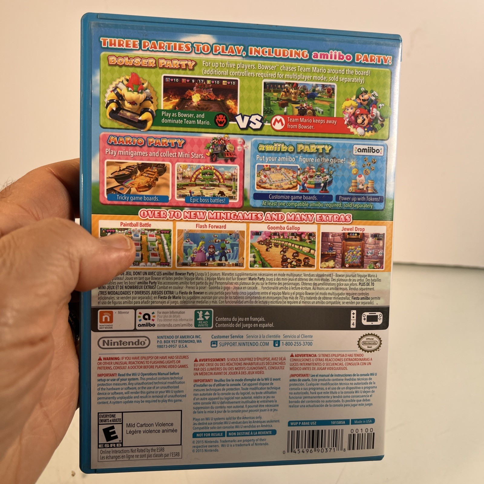 Mario Party 10 Nintendo Wii U (2015) Complete Tested Working