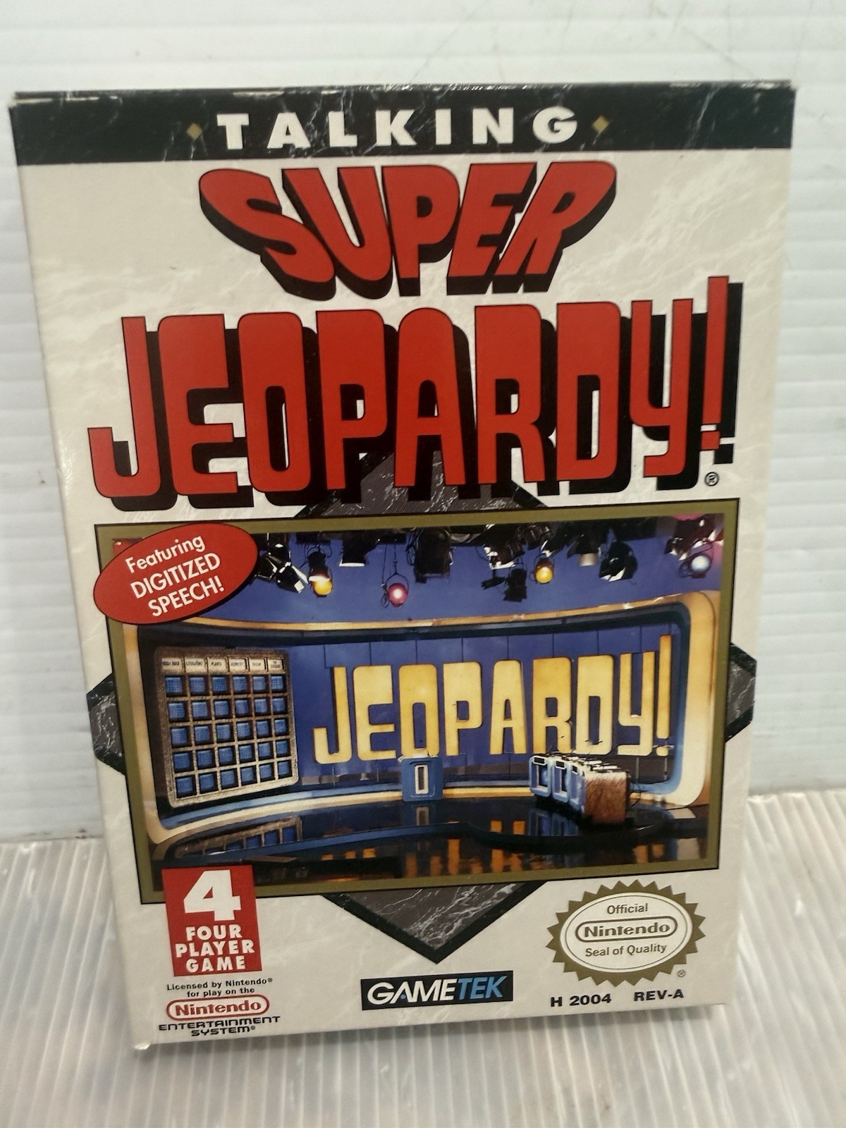Talking Super Jeopardy (Nintendo NES) COMPLETE w/ Box manual game Mint!