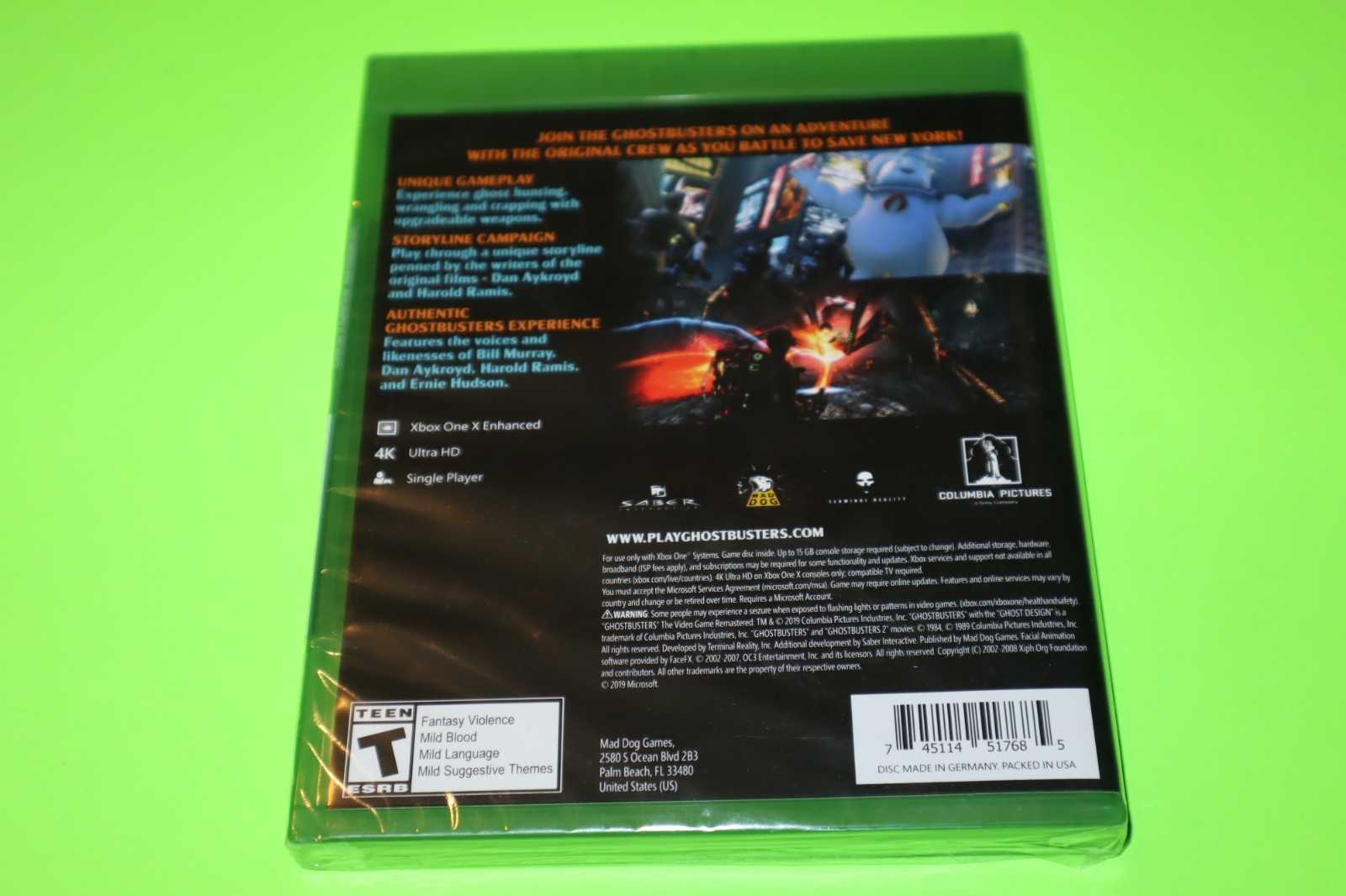 GHOSTBUSTERS: THE VIDEO GAME REMASTERED FOR XBOX ONE & SERIES X NEW & SEALED!!