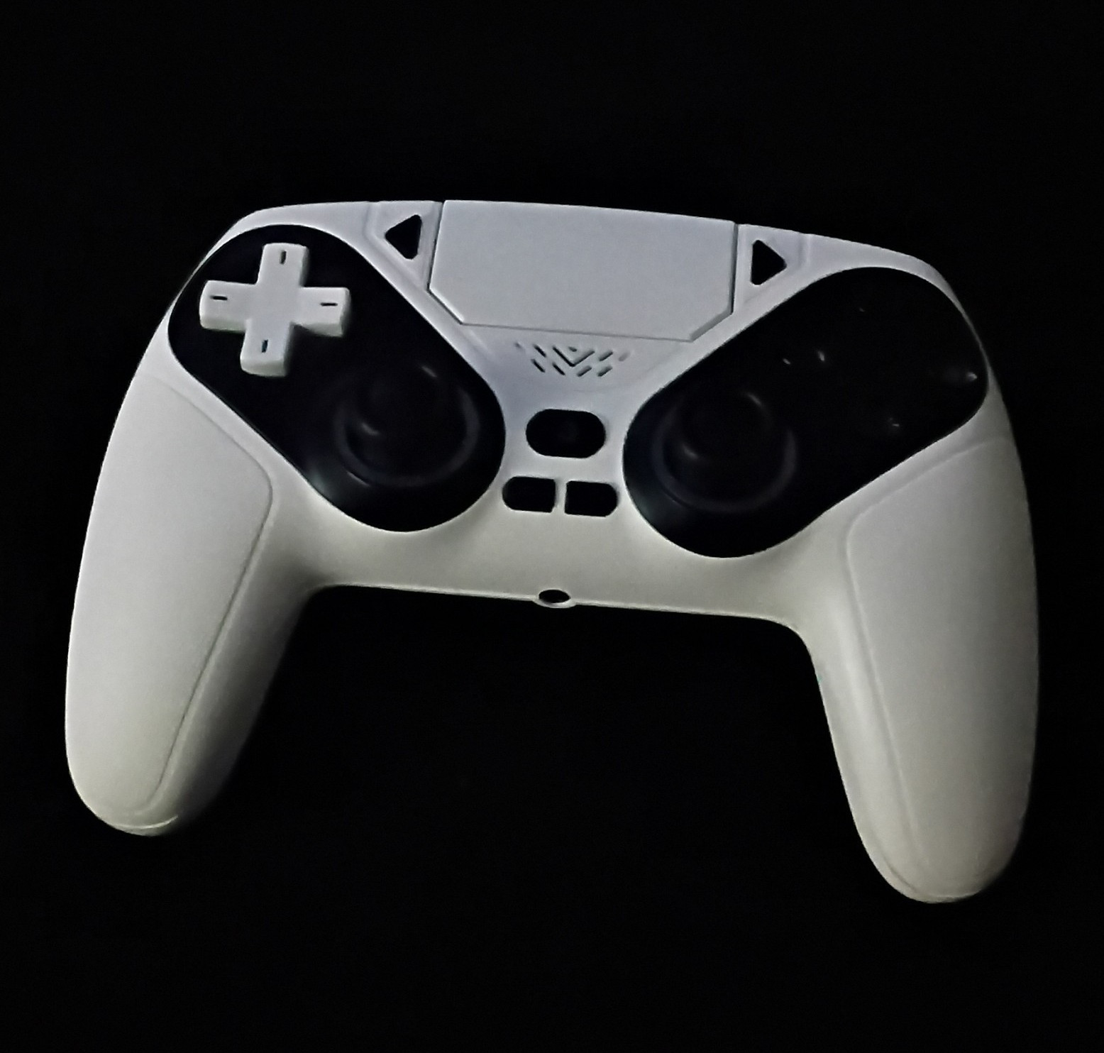 Wireless PC Gamepad Controller – White with LED Light Rings, 5-10 m Range
