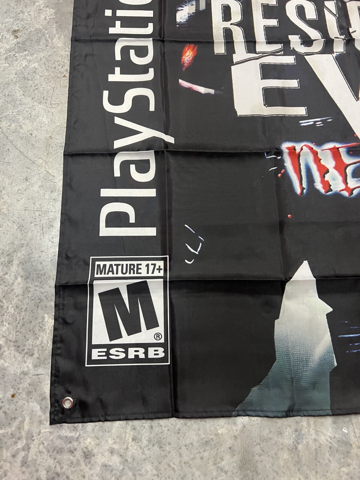 Resident Evil 3 Nemesis Custom Wall Flag Tapestry 3 x 3 Ft, PS1