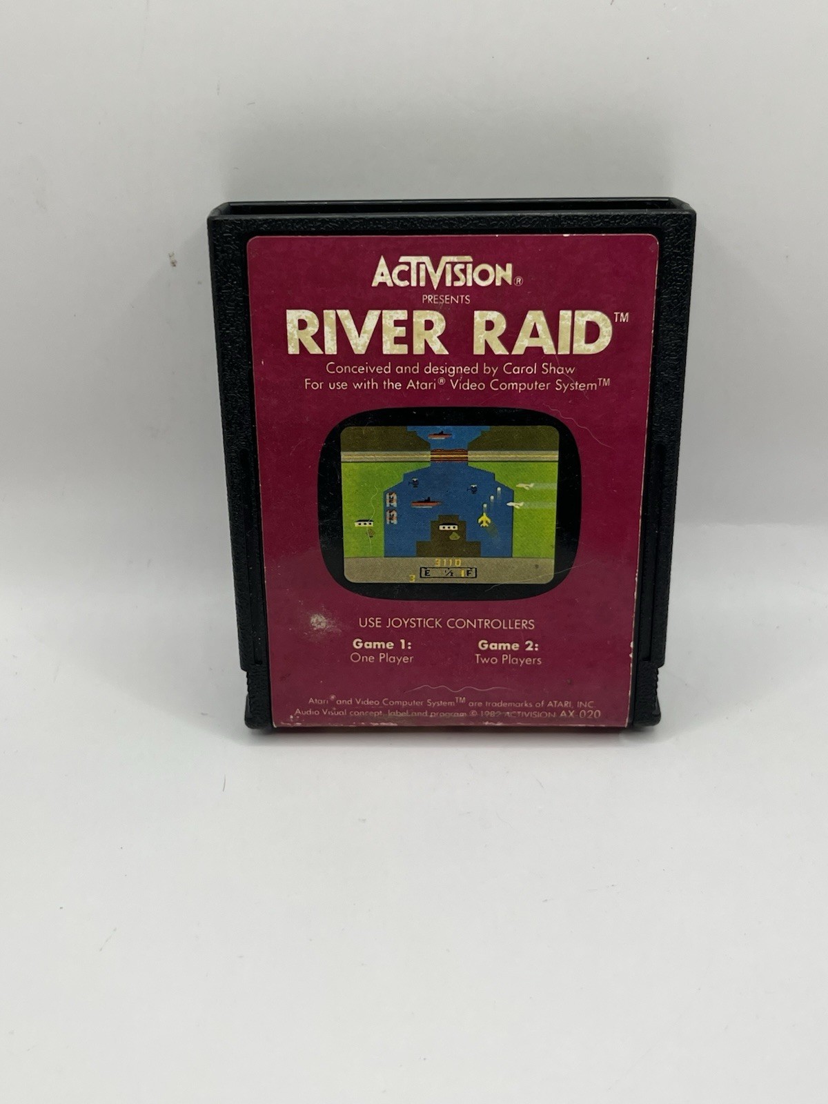 River Raid (Atari 2600, 1982) Cart Only Cleaned