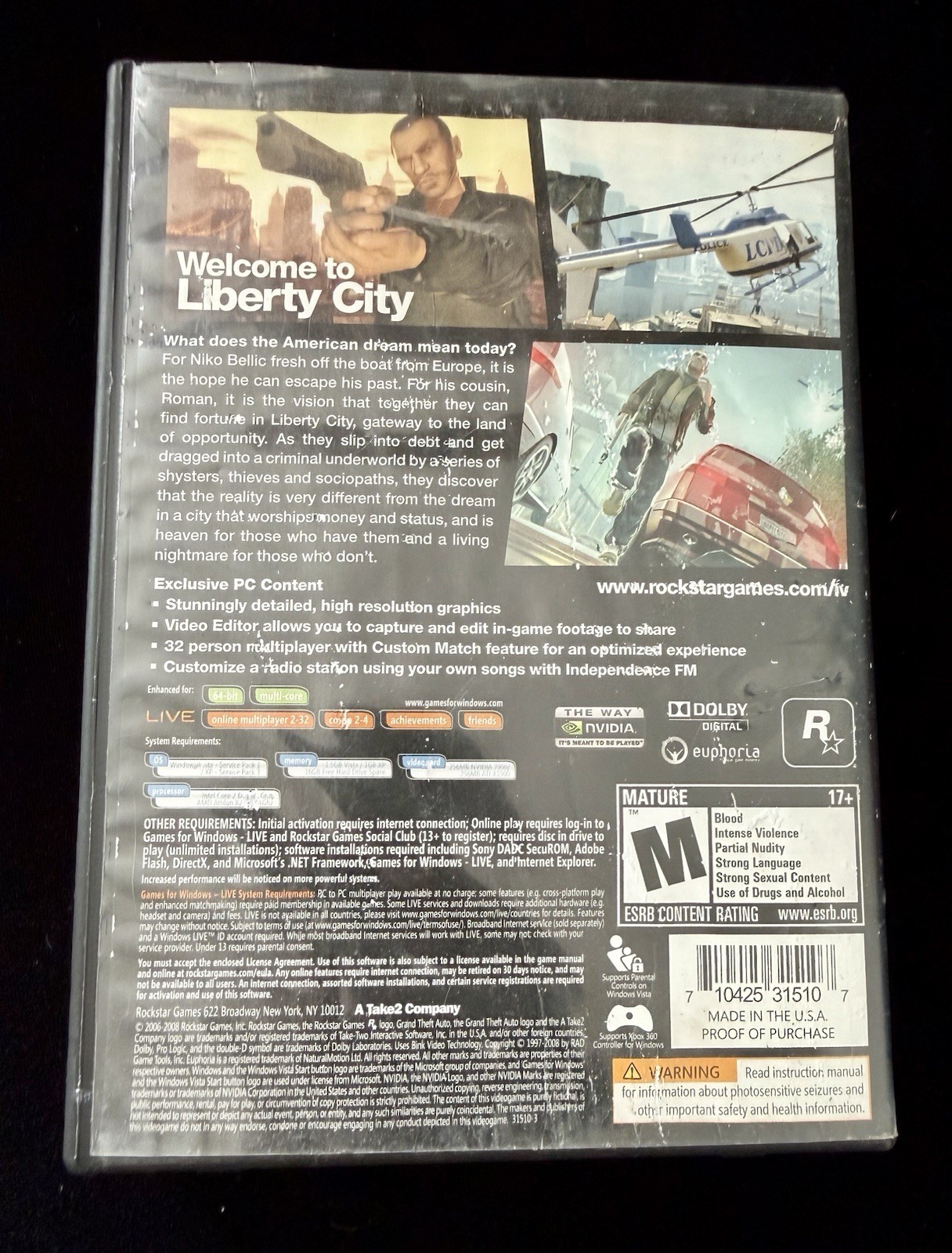 Grand Theft Auto IV – Standard Edition (PC, 2008)