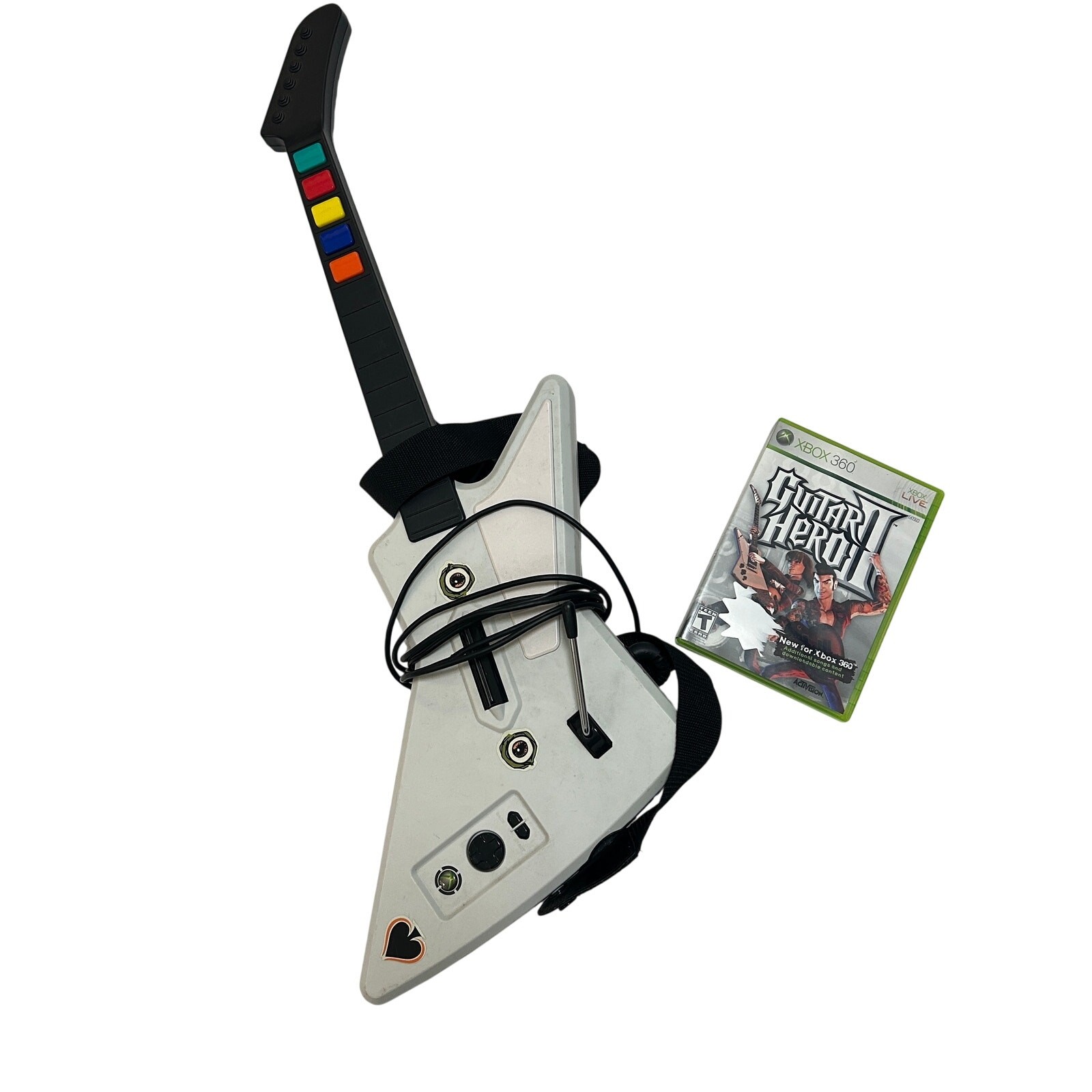RedOctane Guitar Hero X-Plorer Wired Controller White Black