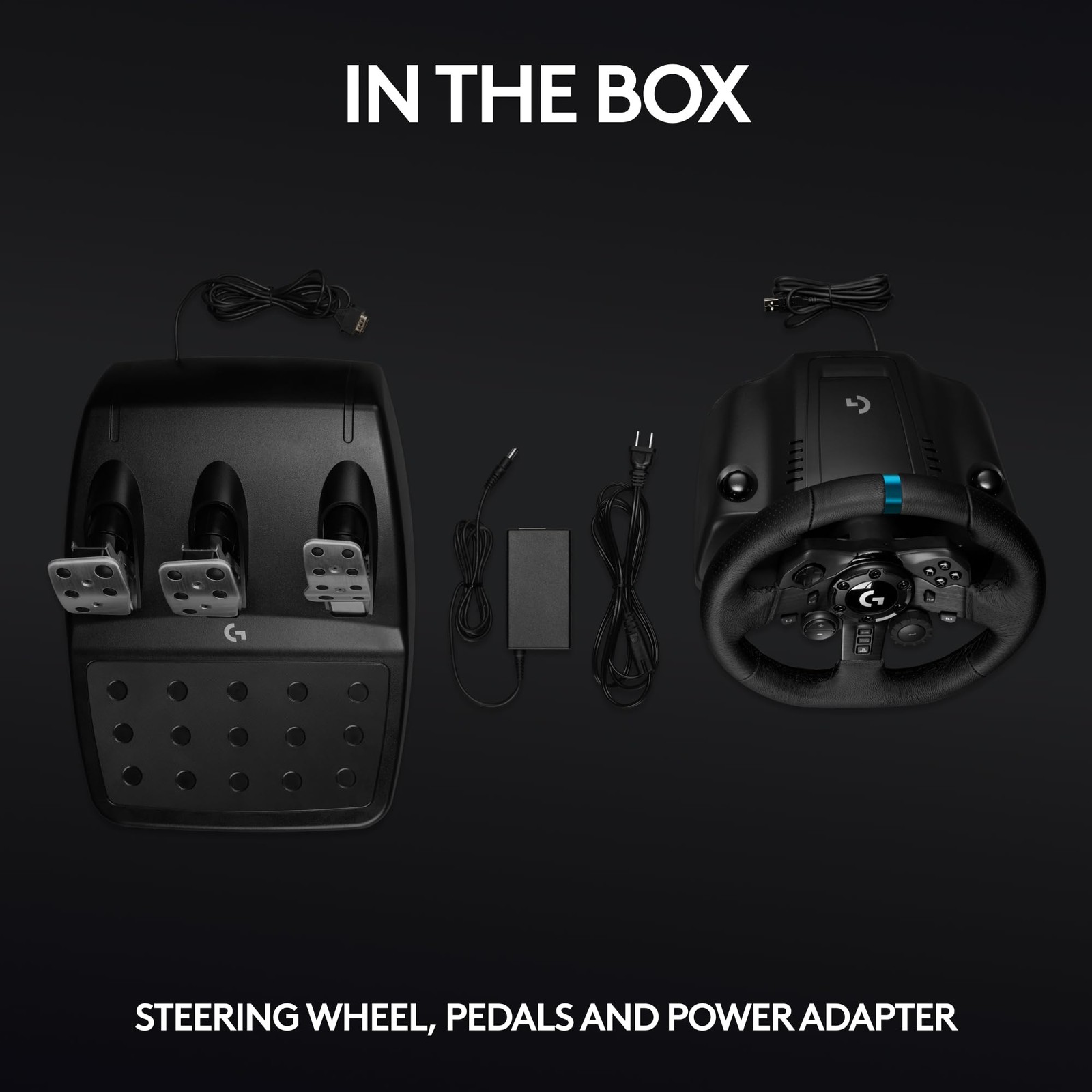 Logitech G923 Racing Wheel and Pedals For PS5, PS4, PC, Mac – Black