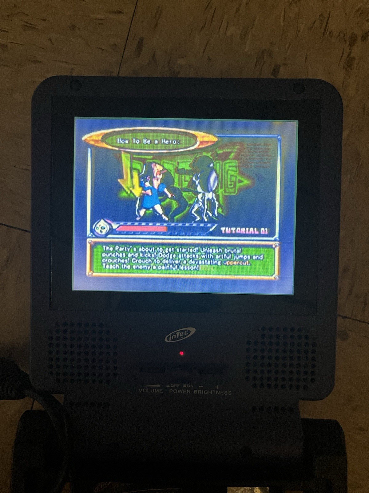 Intec Indigo Portable 5” LCD Screen For Nintendo GameCube Tested Missing Dongle