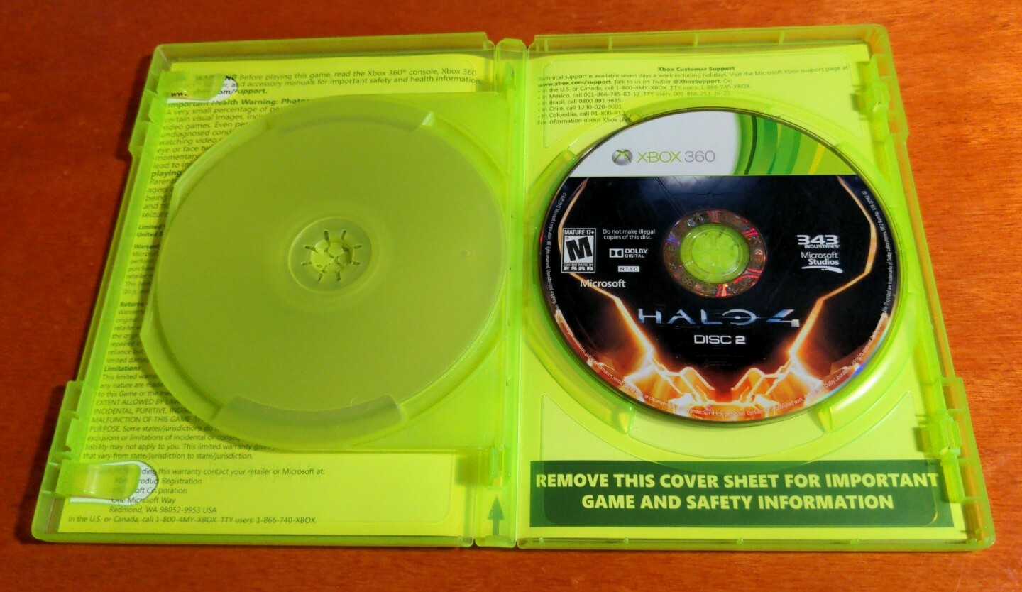 Halo 4 Microsoft Xbox 360 Studios 343 Industries Havok Dolby Digital Mature