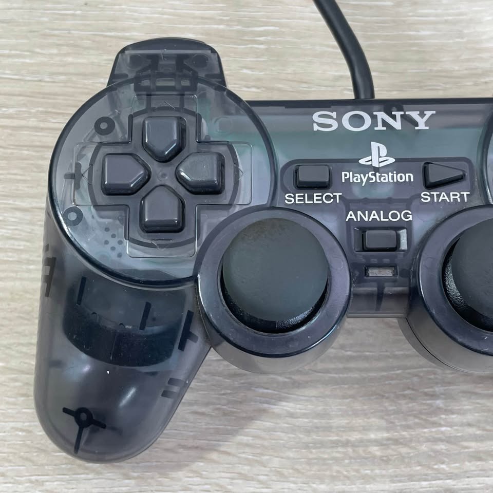 Sony PlayStation 2 PS2 Dualshock Controller Smoke Transparent Clear Gray Slate